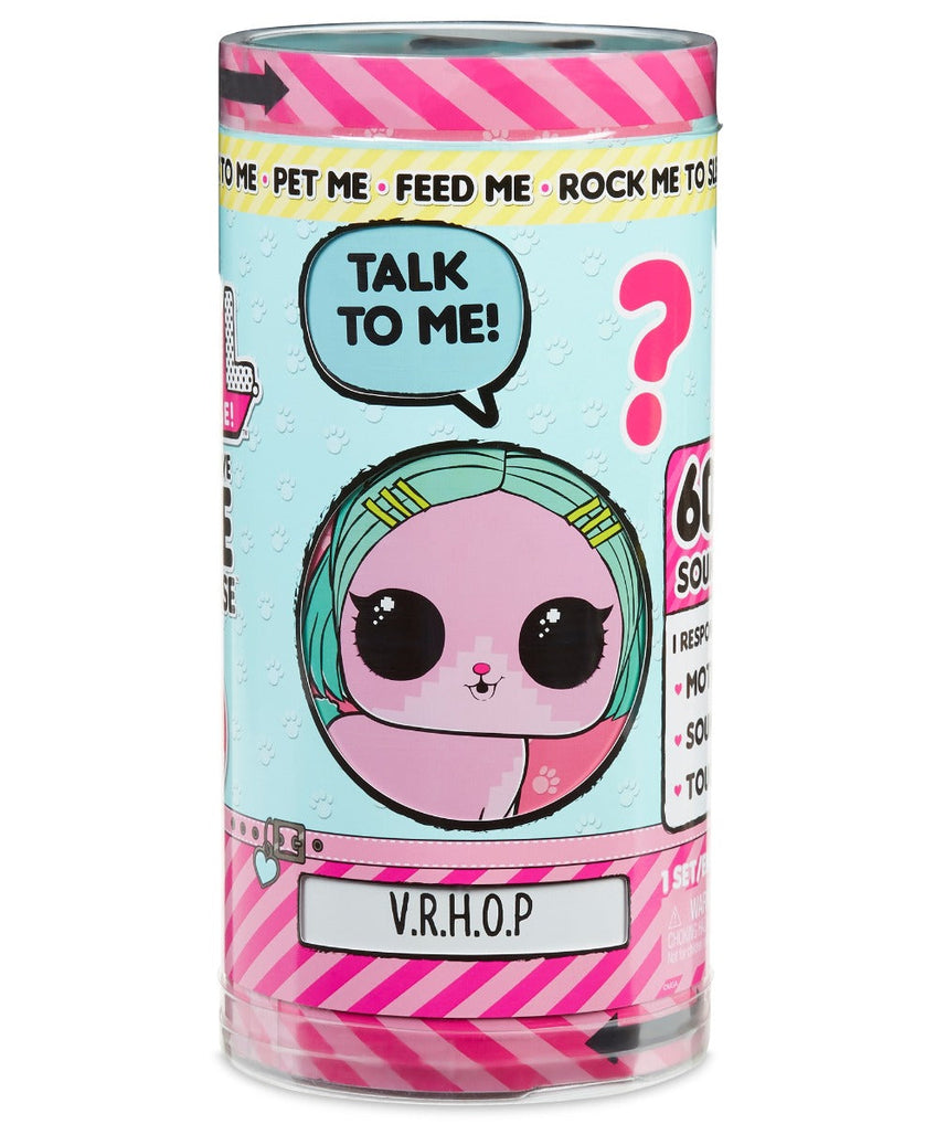 لعبة LOL Surprise التفاعلية على شكل مروحة حيوانات أليفة مفاجآت حية، أكثر من 60 صوتًا واقعيًا، تستجيب للحركة واللمس والأصوات، تتضمن ملحقات، لعبة تفاعلية للأطفال، هدية للبنات والأولاد من سن 4 إلى 5 سنوات.