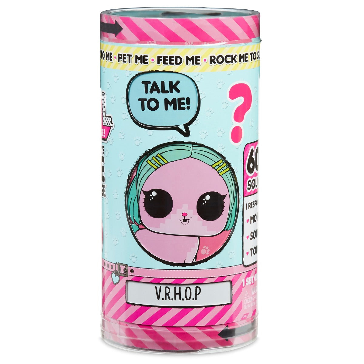 لعبة LOL Surprise التفاعلية على شكل مروحة حيوانات أليفة مفاجآت حية، أكثر من 60 صوتًا واقعيًا، تستجيب للحركة واللمس والأصوات، تتضمن ملحقات، لعبة تفاعلية للأطفال، هدية للبنات والأولاد من سن 4 إلى 5 سنوات.