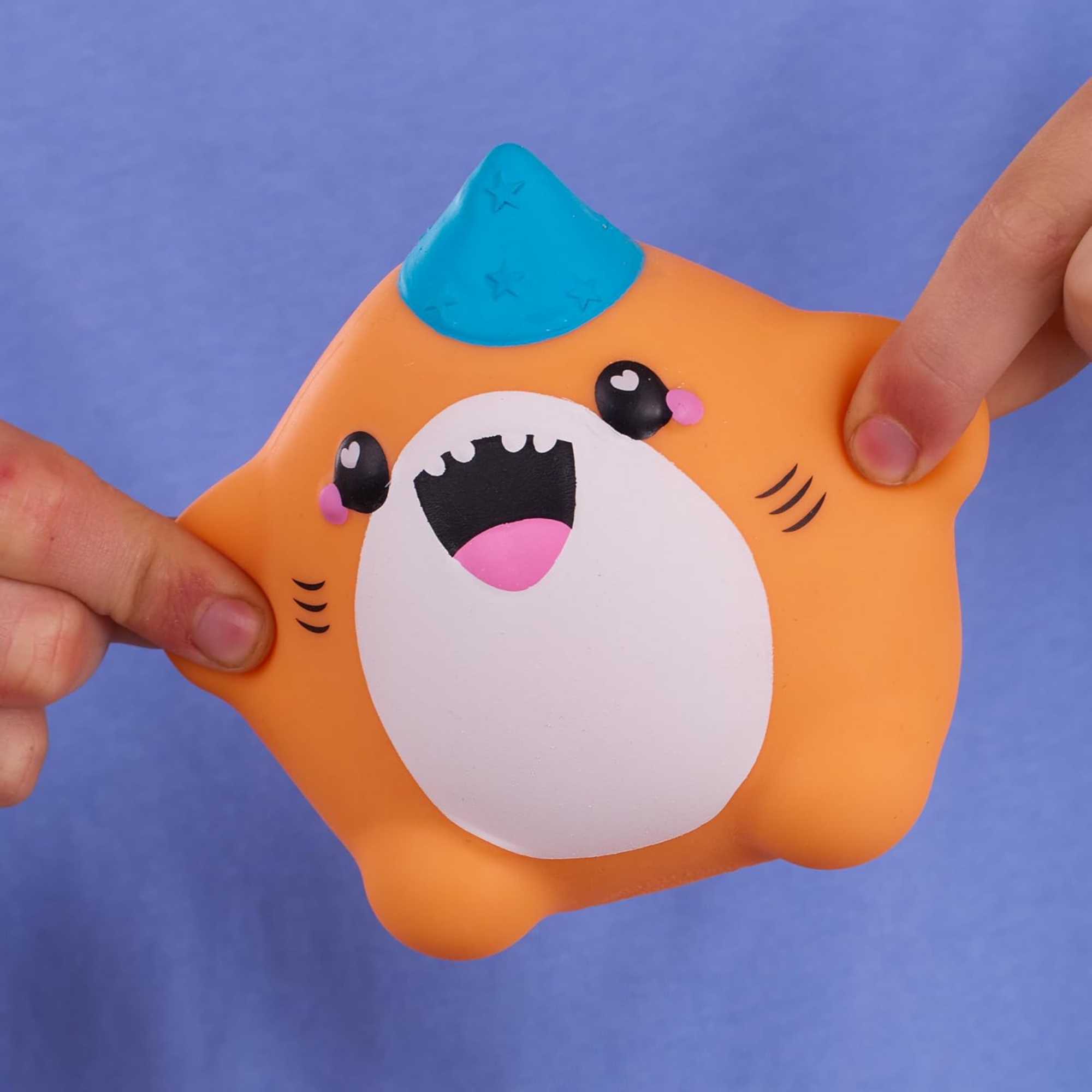 سمووشزيز كيوتيزيز ساندي، القرش البرتقالي، شخصيات قابلة للتجميع، ناعمة للغاية، محببة وطرية!