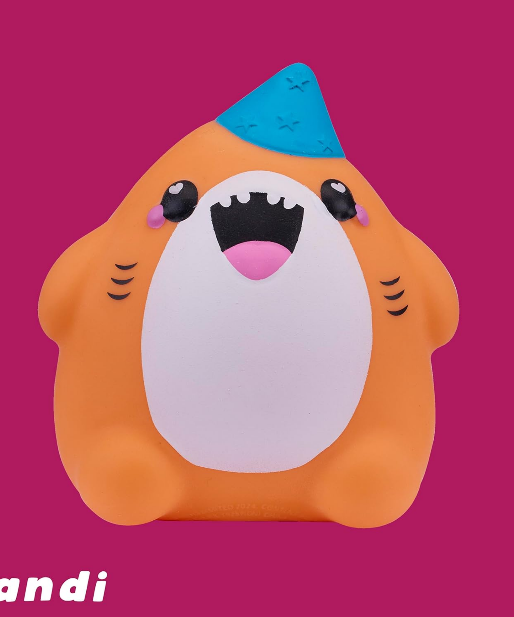 سمووشزيز كيوتيزيز ساندي، القرش البرتقالي، شخصيات قابلة للتجميع، ناعمة للغاية، محببة وطرية!