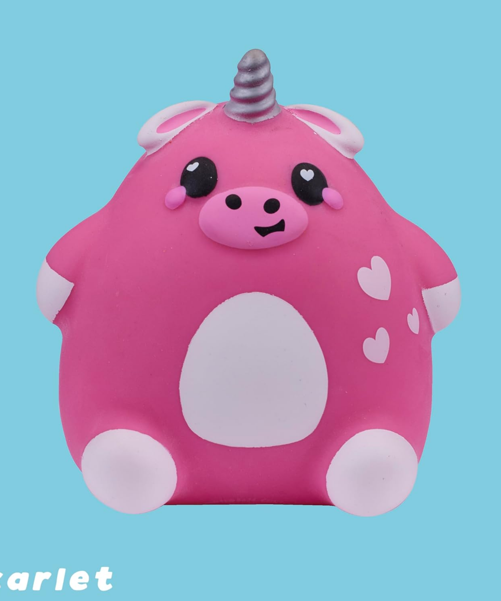 سمووشزيز كيوتيزيز سكارليت، بينك يونيكاو، شخصيات قابلة للتجميع، ناعمة للغاية، محببة وطرية!