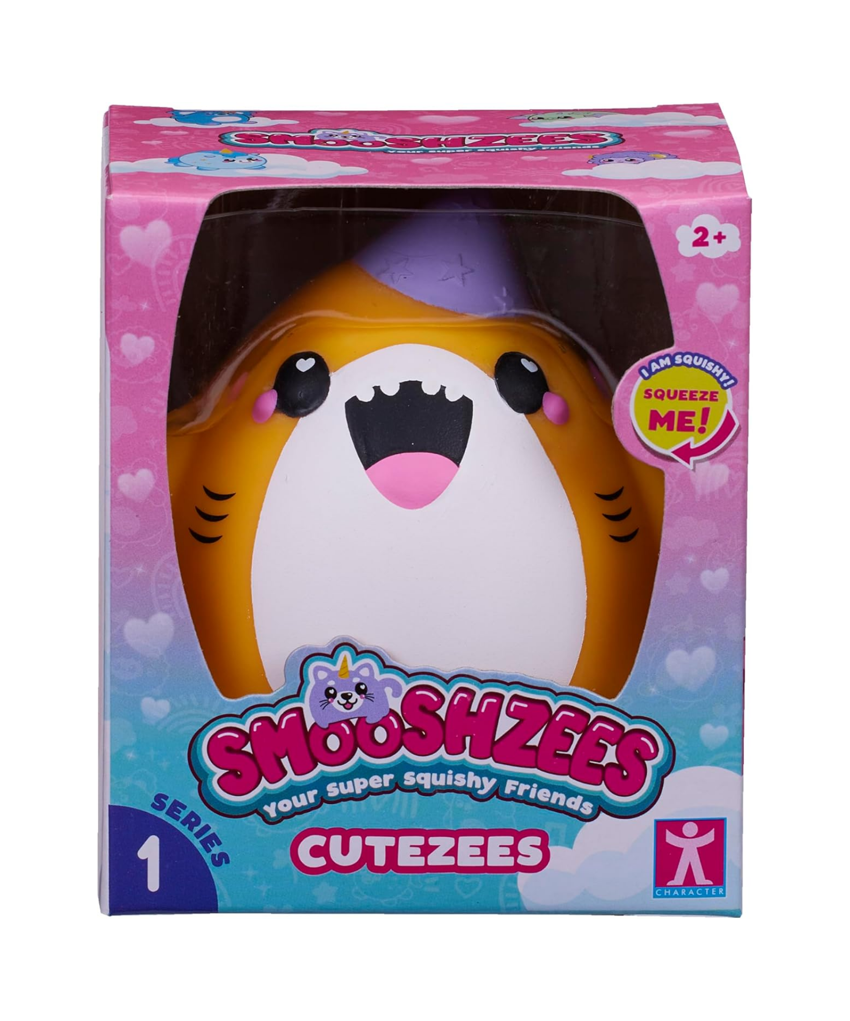 سمووشزيز كيوتيزيز فين، القرش الأصفر، شخصيات قابلة للتجميع، ناعمة للغاية، محببة وطرية!