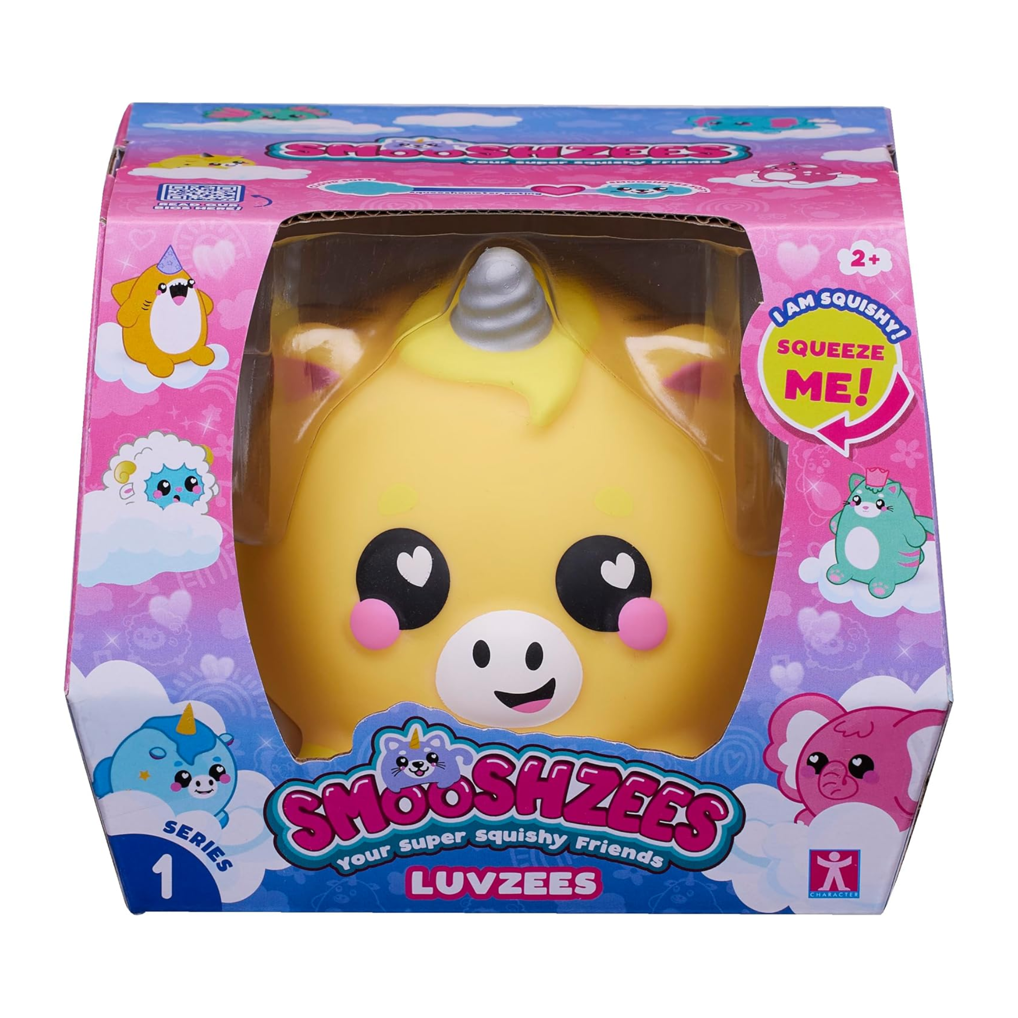 سمووشزيز لوفزيس، فندر، وحيد القرن الأصفر، شخصيات قابلة للتجميع، ناعمة للغاية، محببة وطرية!