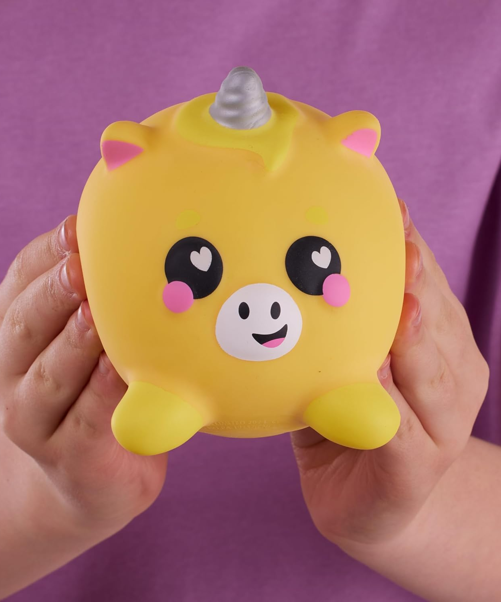 سمووشزيز لوفزيس، فندر، وحيد القرن الأصفر، شخصيات قابلة للتجميع، ناعمة للغاية، محببة وطرية!