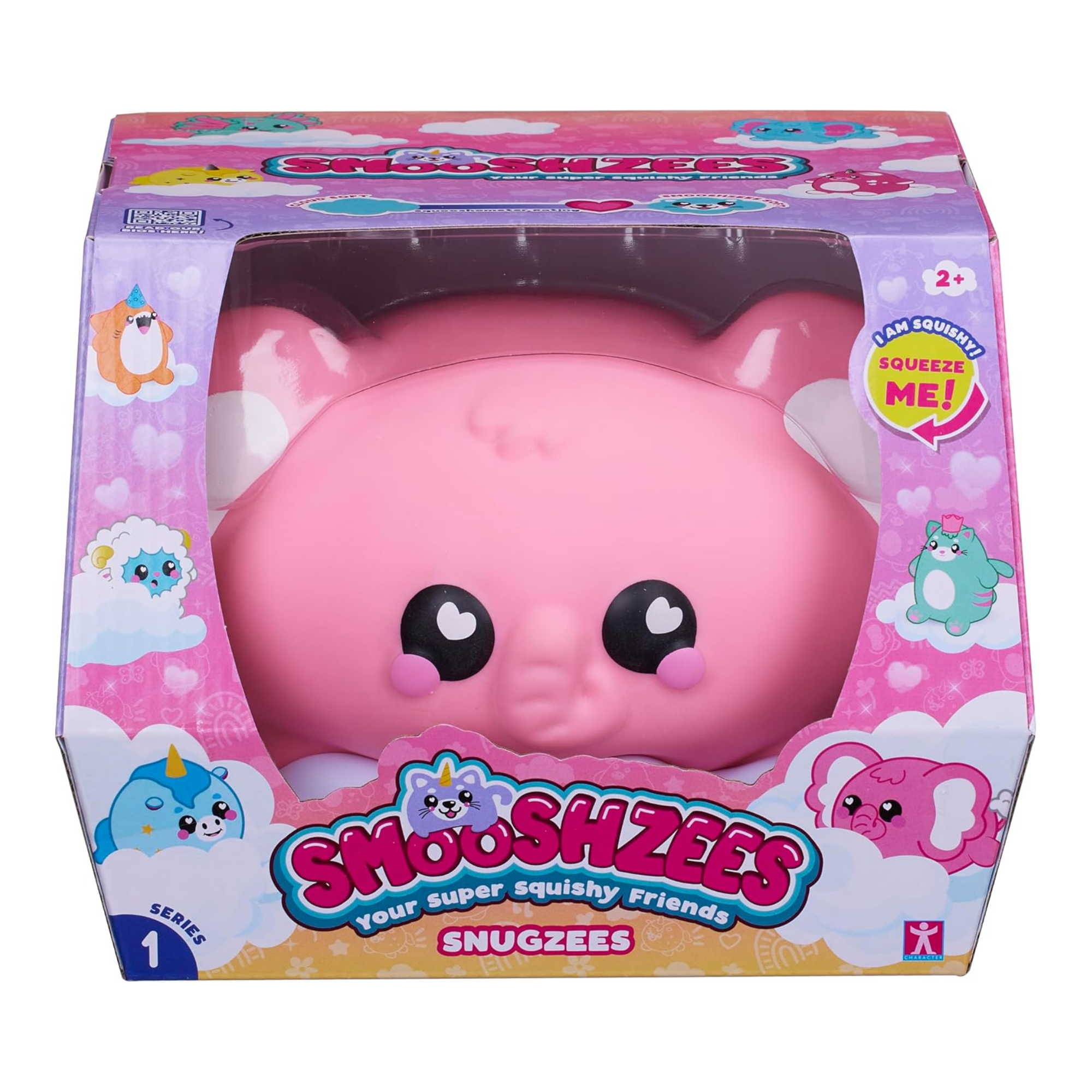 سمووشزيز سنجزيز، بابلز، فيل وردي، شخصيات قابلة للتجميع، ناعمة للغاية، محببة وطرية!