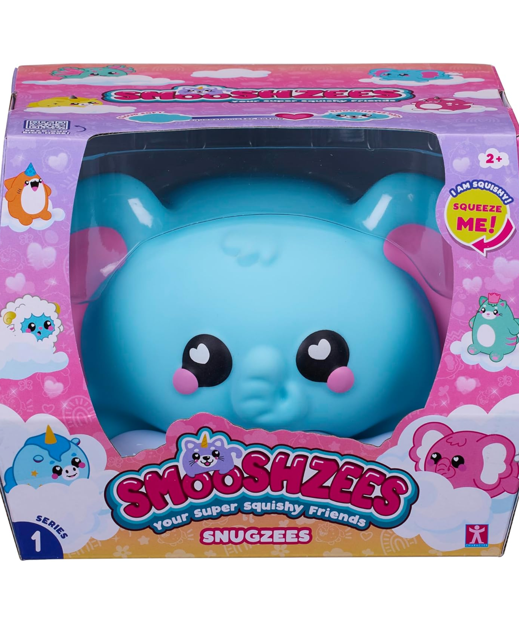 سموشزيز سنجزيز، لونا، الفيل الأزرق، شخصيات قابلة للتجميع، ناعمة للغاية، محببة وطرية!