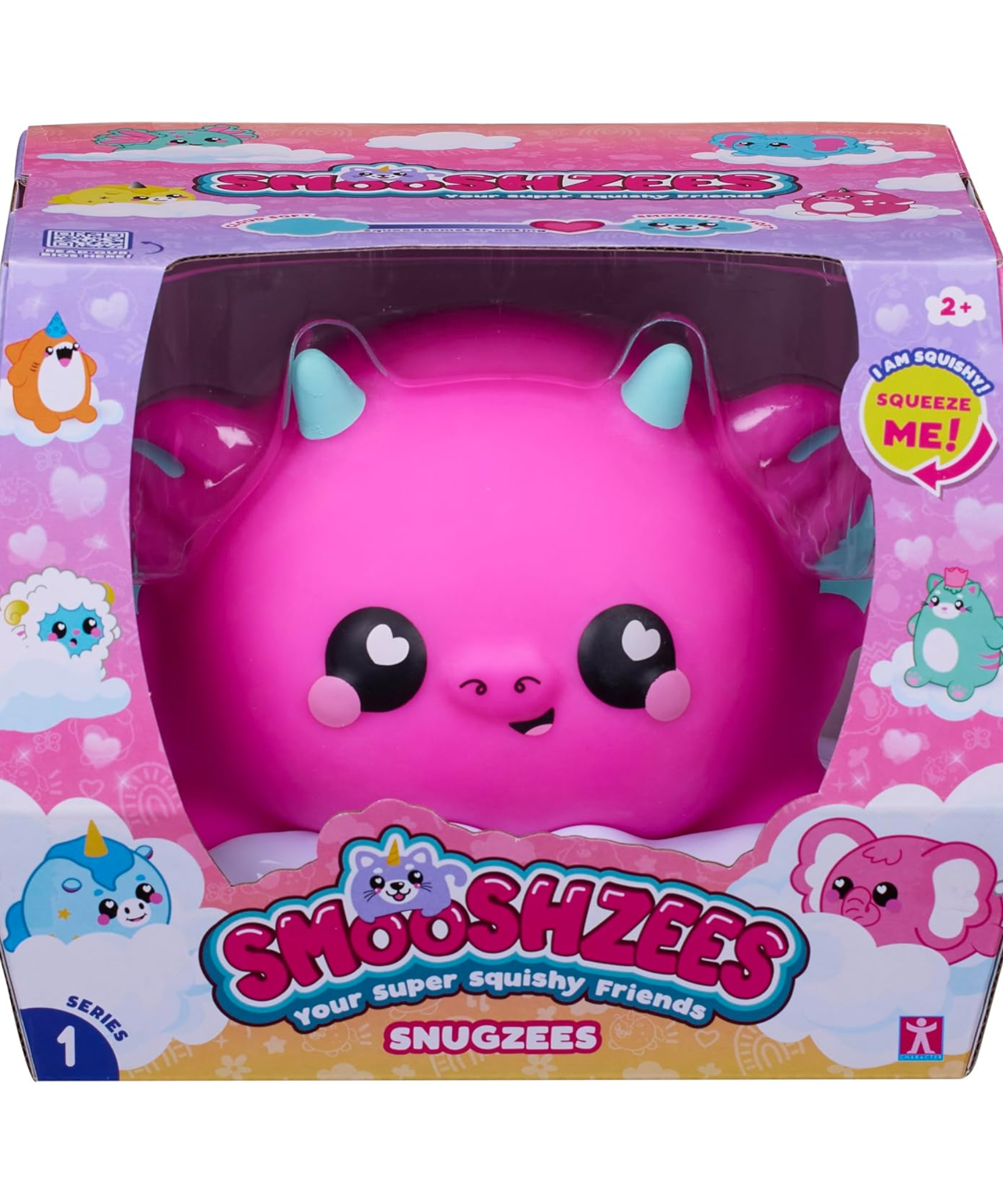 سمووشزيز سنوجزيز، دينكي، التنين الوردي، شخصيات قابلة للتجميع، ناعمة للغاية، محببة وطرية!