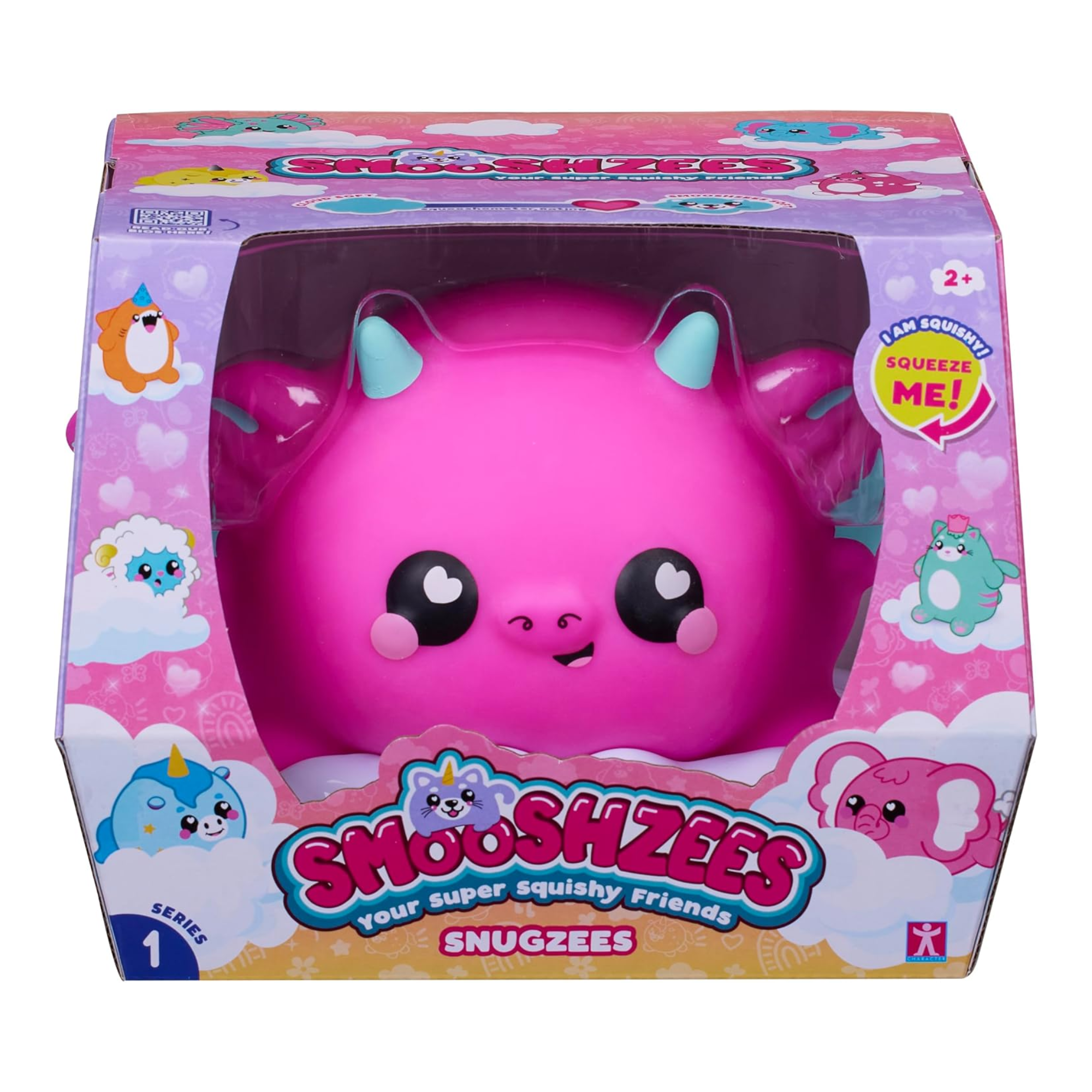 سمووشزيز سنوجزيز، دينكي، التنين الوردي، شخصيات قابلة للتجميع، ناعمة للغاية، محببة وطرية!