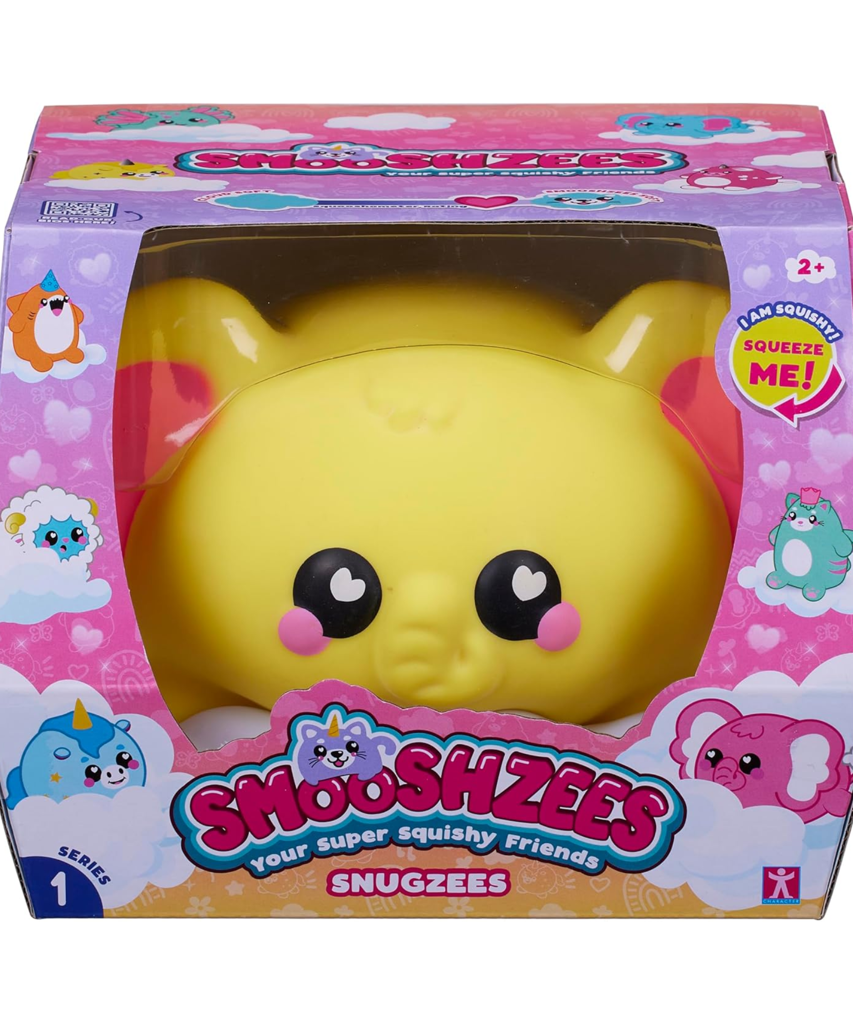 سمووشزيز سنجزيز، كاسترد، فيل أصفر، شخصيات قابلة للتجميع، ناعمة للغاية، محببة وطرية!