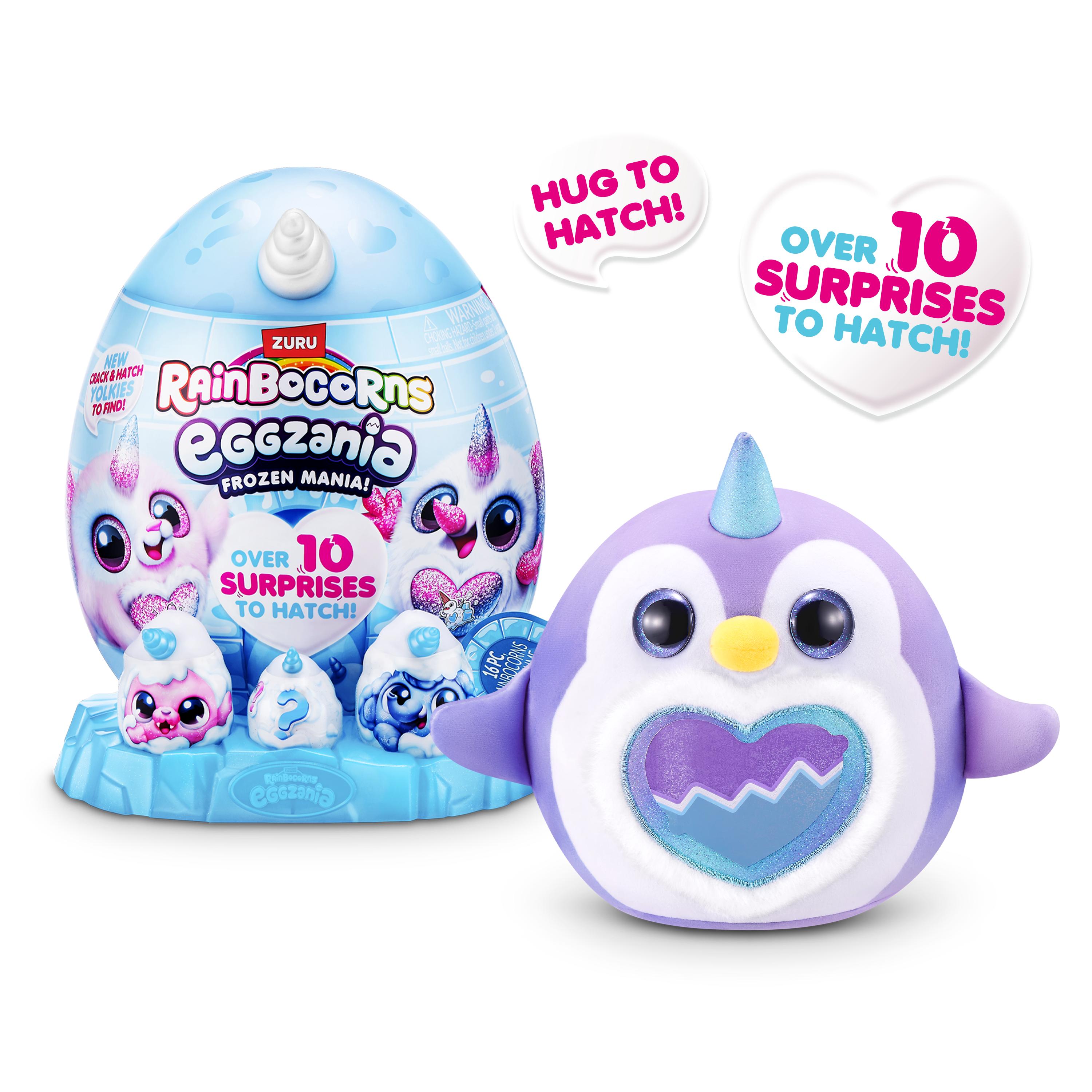 Rainbocorns Eggzania Frozen Mania Plush, Surprise Toy for Girls, Age 3+