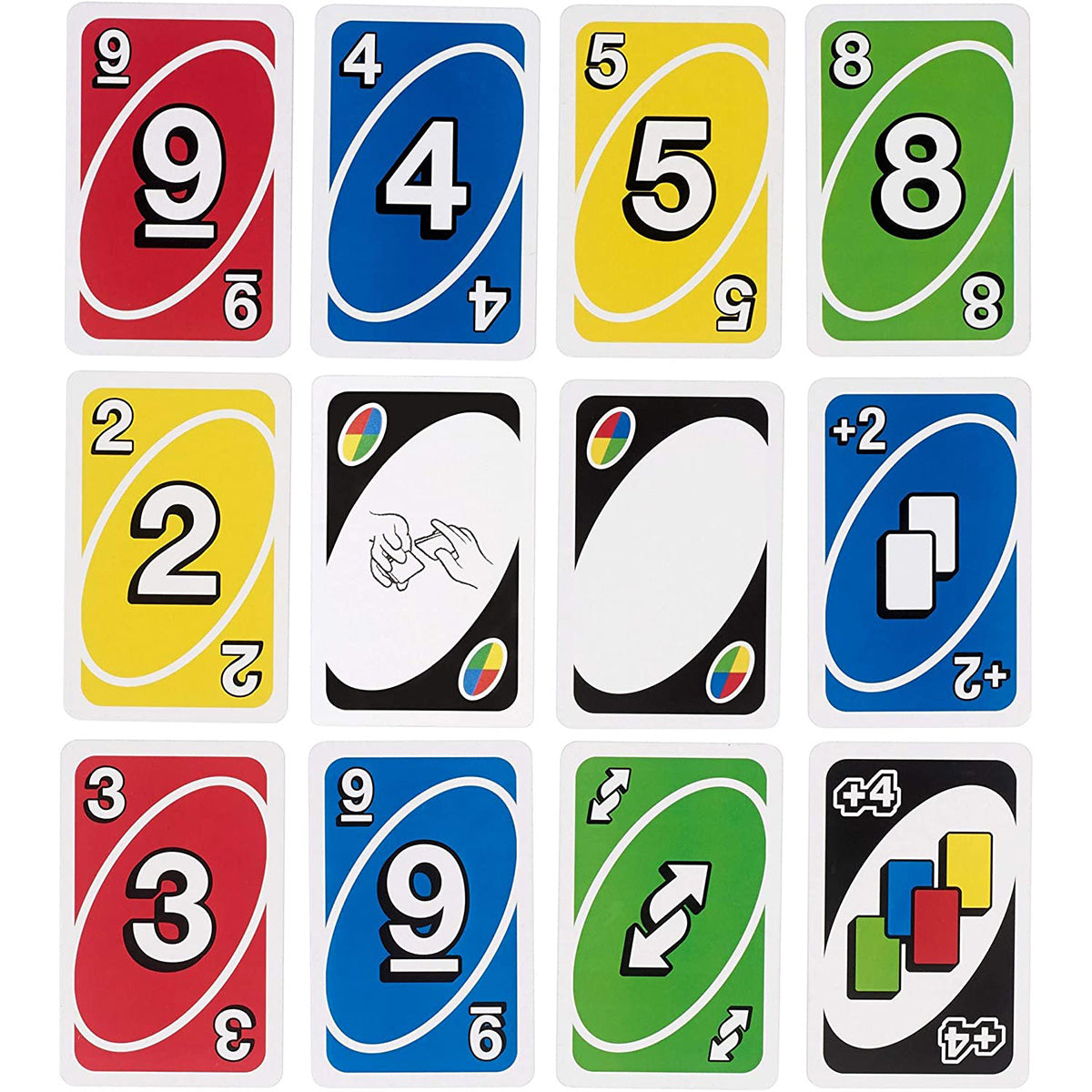 UNO Card Game, Family Games, Multi-Color, Classic Matching Card Game with Customizable Wild Cards, 2-10 Players, Ages 7+