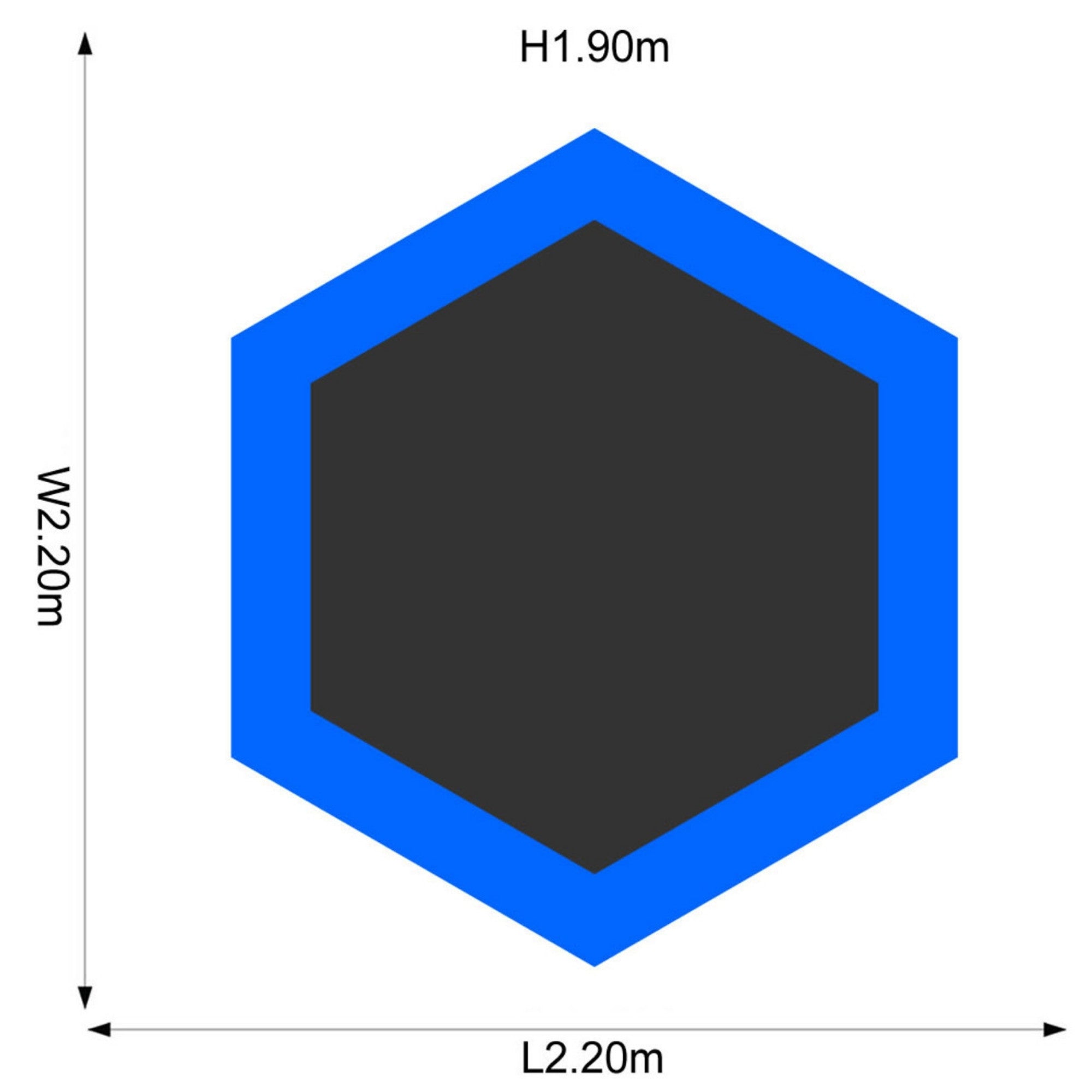 ترامبولين بلام جونيور جامبر بطول 7 أقدام مع سياج وشبكة أمان ووسادة إسفنجية للحماية، لعبة ترفيهية خارجية مستقرة مع حماية من الأشعة فوق البنفسجية والصدأ والطقس، مناسبة للأطفال من سن 3 سنوات فما فوق، لون أزرق