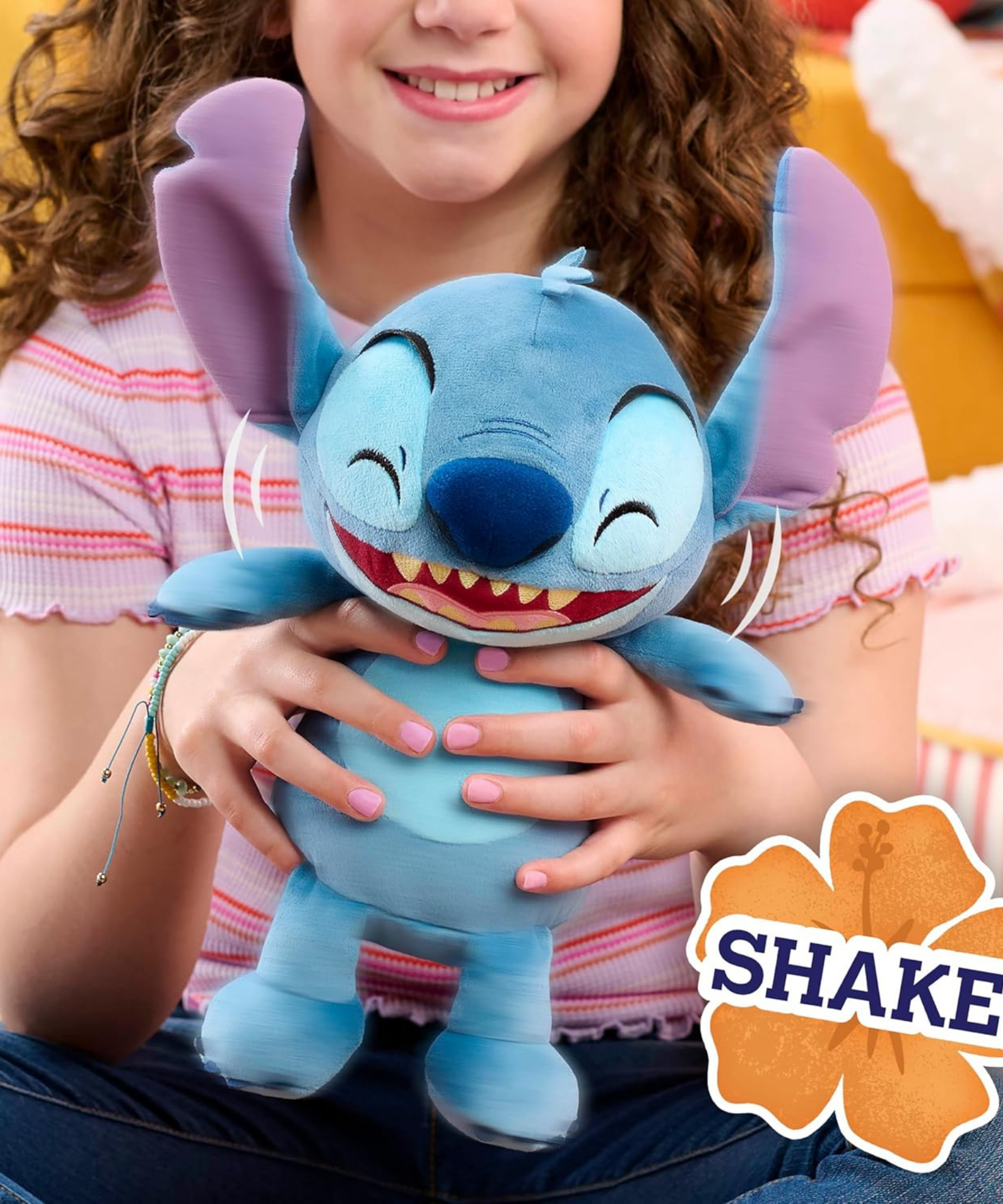 دمية ديزني ليلو وستيتش المحشوة، مقاس 28 سم (11 بوصة) مع صوت وحركة، ناعمة ومريحة، قابلة للعناق، مرخصة رسميًا من جاست بلاي، للأولاد والبنات، من عمر 3 سنوات فما فوق