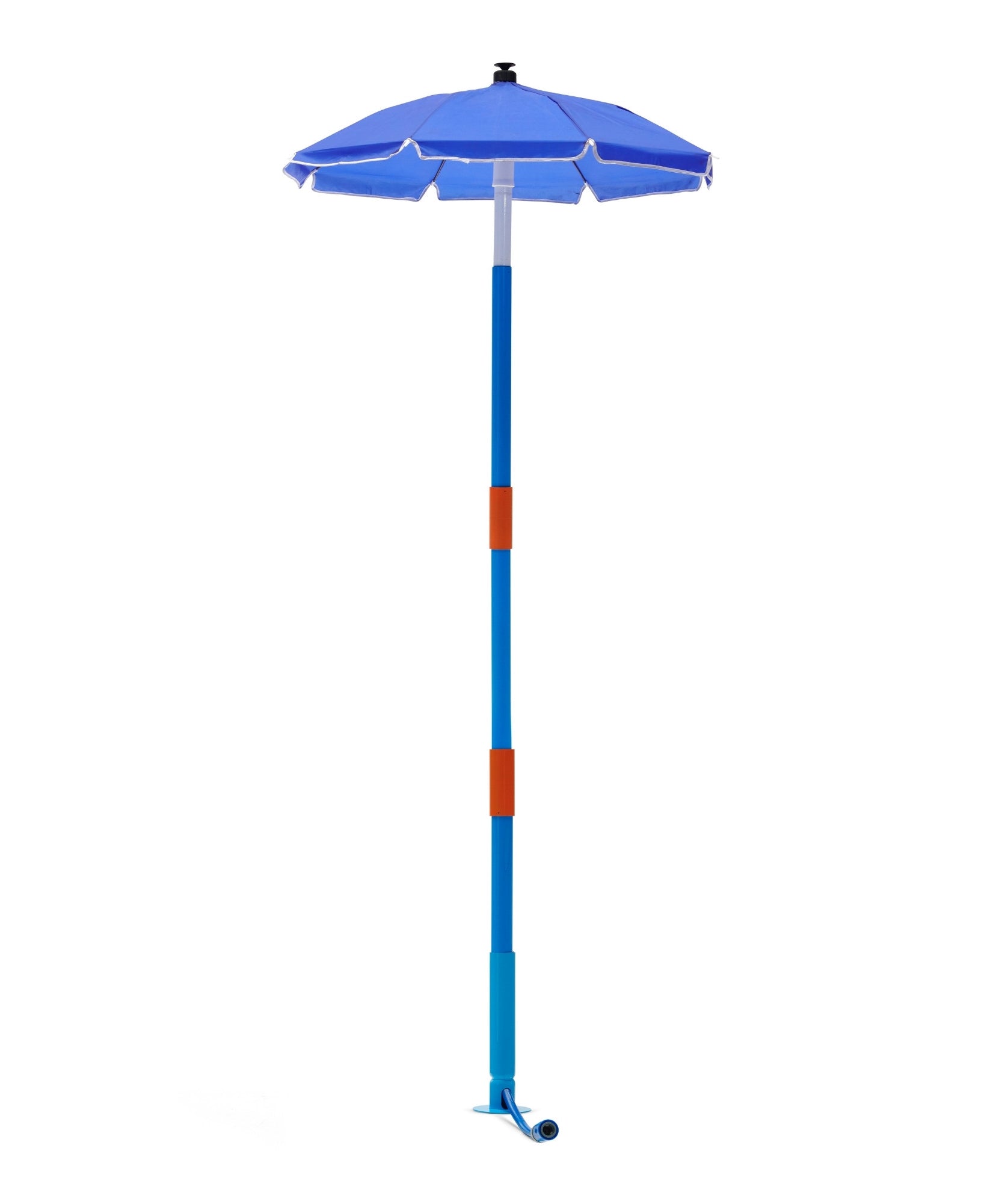 Plum Water Park Umbrella Fountain with Height Adjustable Pole, Convenient and Easy to Store Summer Outdoor Water Play Backyard Toy, Suitable for Children 3 Years +, Blue
