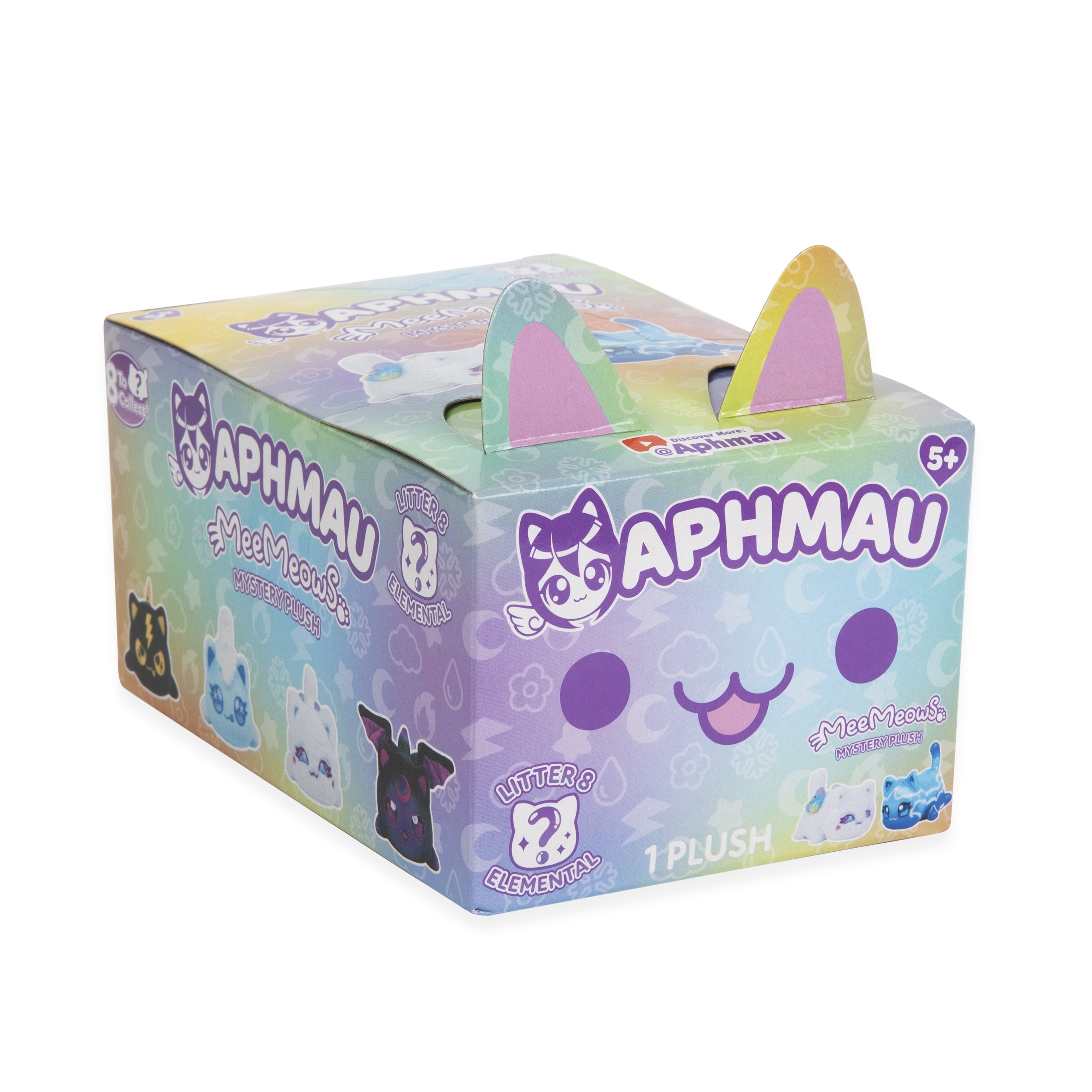 Aphmau Mystery MeeMeow Plush Elemental, Collectible Toy for Kids, Age 5+