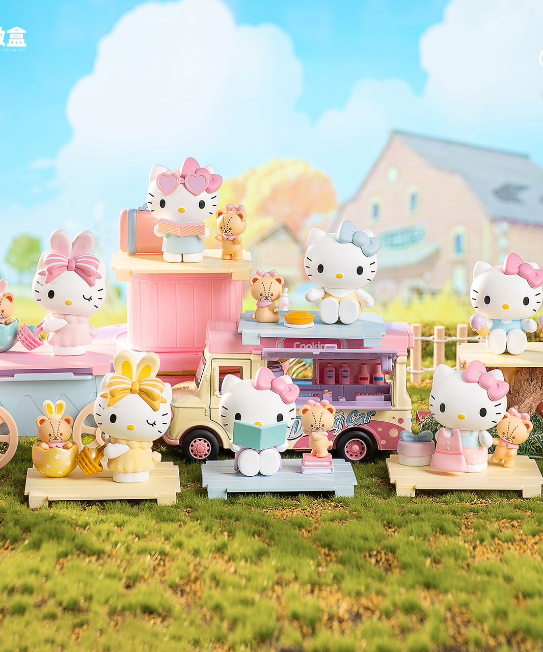 Moetch Sanrio Hello Kitty Sweetheart Playmate Blind Box Figures – Mini Box Pro Collectible Toys with Acrylic Display Case, Random Mystery Figure, Ages 6+