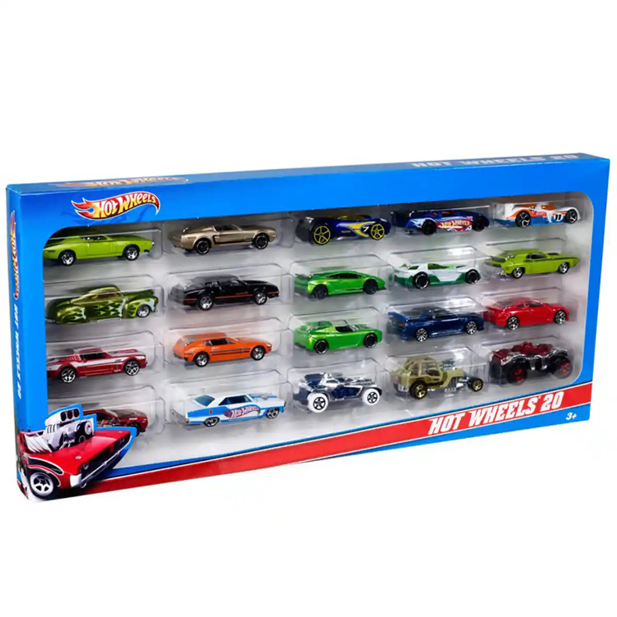 Hot Wheels 20-Car Assorted Gift Pack, Toy Vehicles Collection for Boys & Girls, Ages 3+