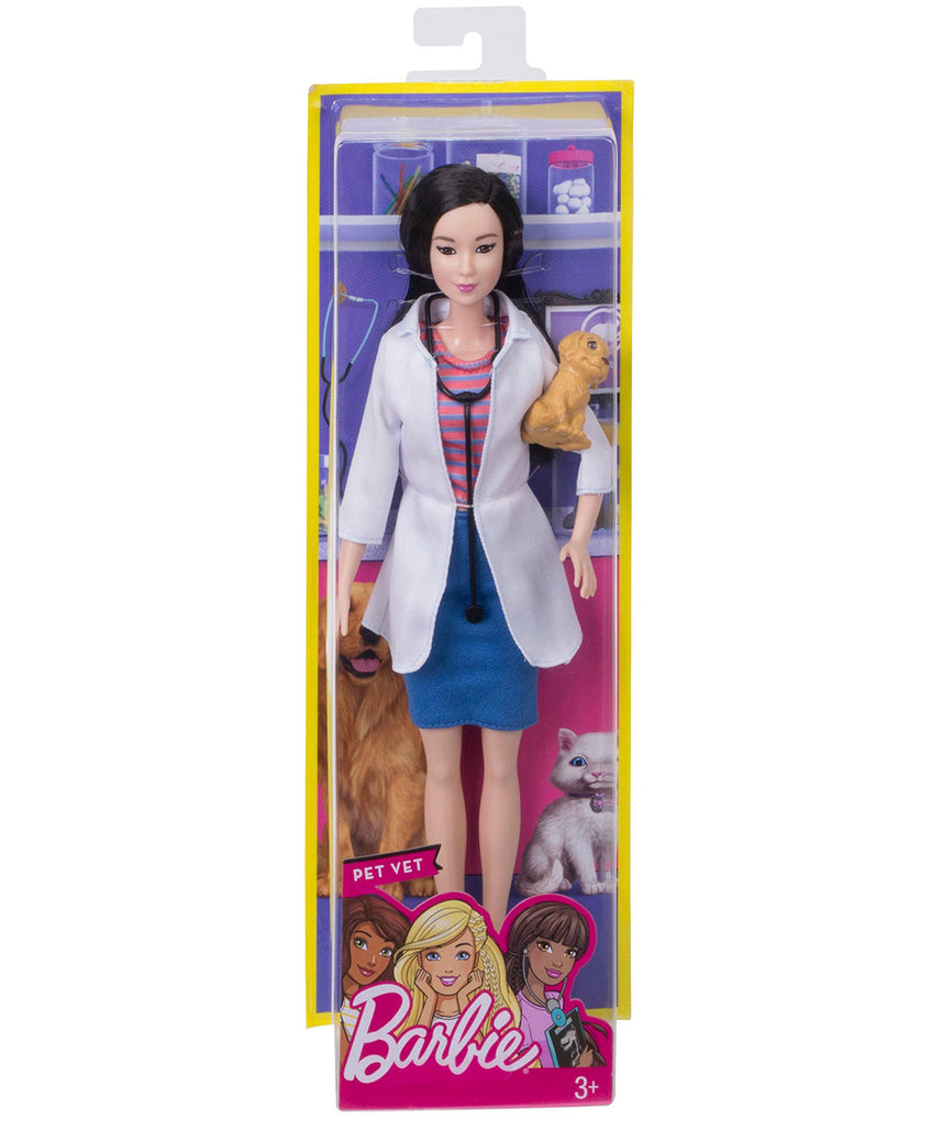 مجموعة دمى باربي المهنية (4 قطع): طبيبة، طاهية، لاعبة تنس، طيارة، ملابس وإكسسوارات مستوحاة من مسيرتها المهنية، مناسبة للأعمار من 3 سنوات فما فوق