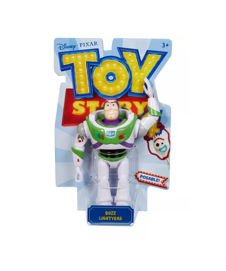 Toy Story 4 7" Buzz Lightyear Basic Figure, Disney Pixar Character, Posable Action Figure, Storytelling Play, Collectible Toy, Ages 3+