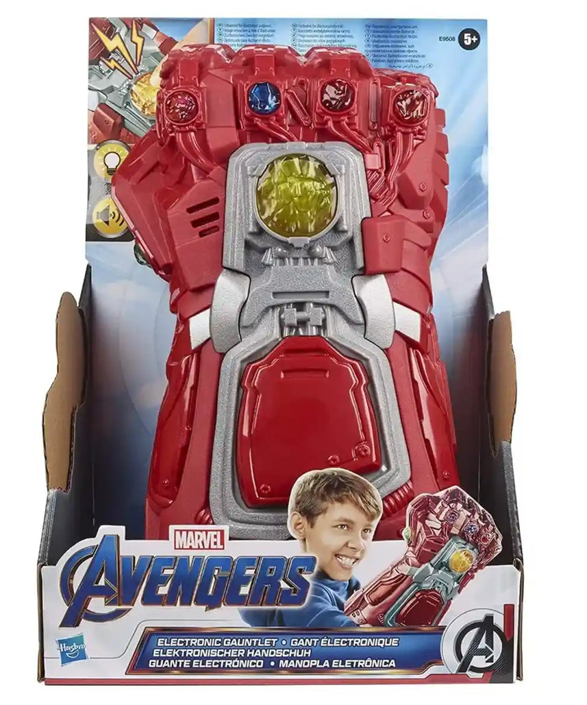 لعبة القبضة الإلكترونية مارفل أفينجرز: إند جيم ريد إنفينيتي جانتليت مع أضواء وأصوات، ملحق لعب الأدوار للأطفال من سن 5 سنوات فما فوق، قابلة للتجميع