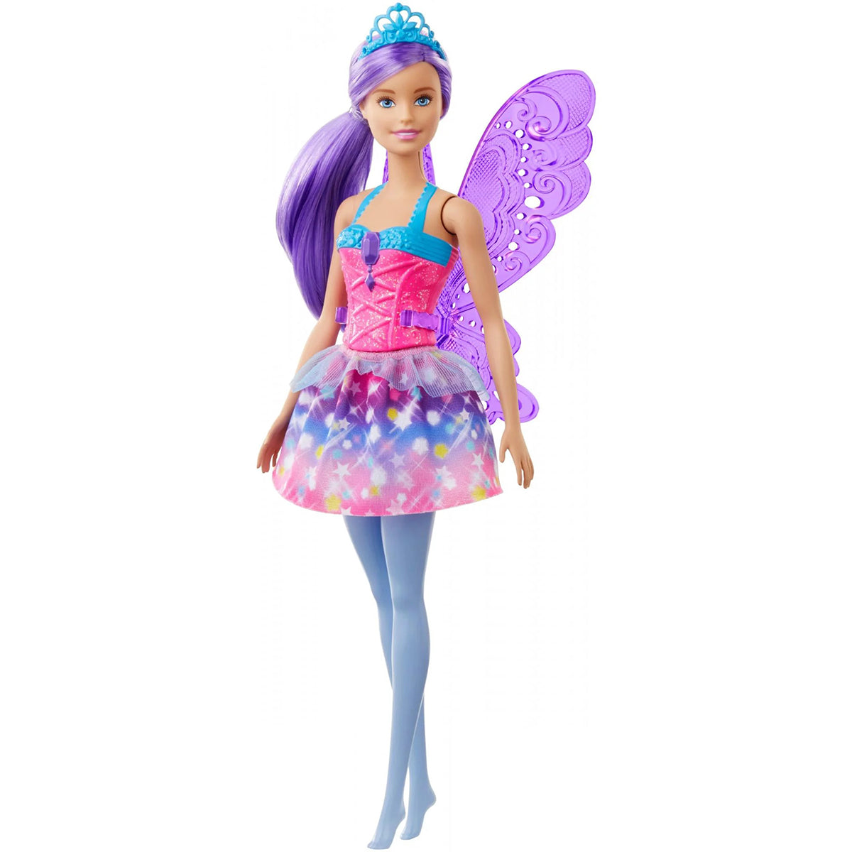 Barbie Dreamtopia Fairy Doll 12-Inch Purple Hair With Wings Toy for Kids Ages 3 to 7
