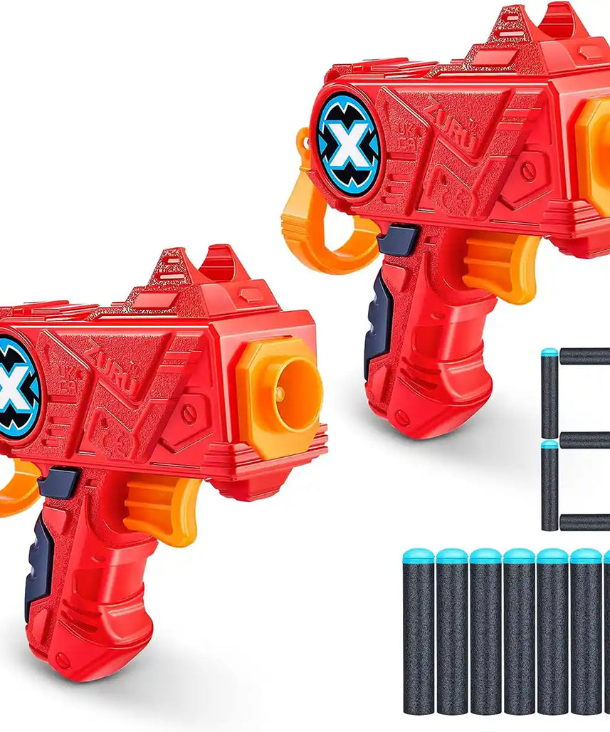 قاذف سهام مزدوج من إكس شوت إم كيه 3، قاذف سهام من الفوم، متعدد الألوان، 36432، مناسب للأعمار من 6 سنوات فما فوق