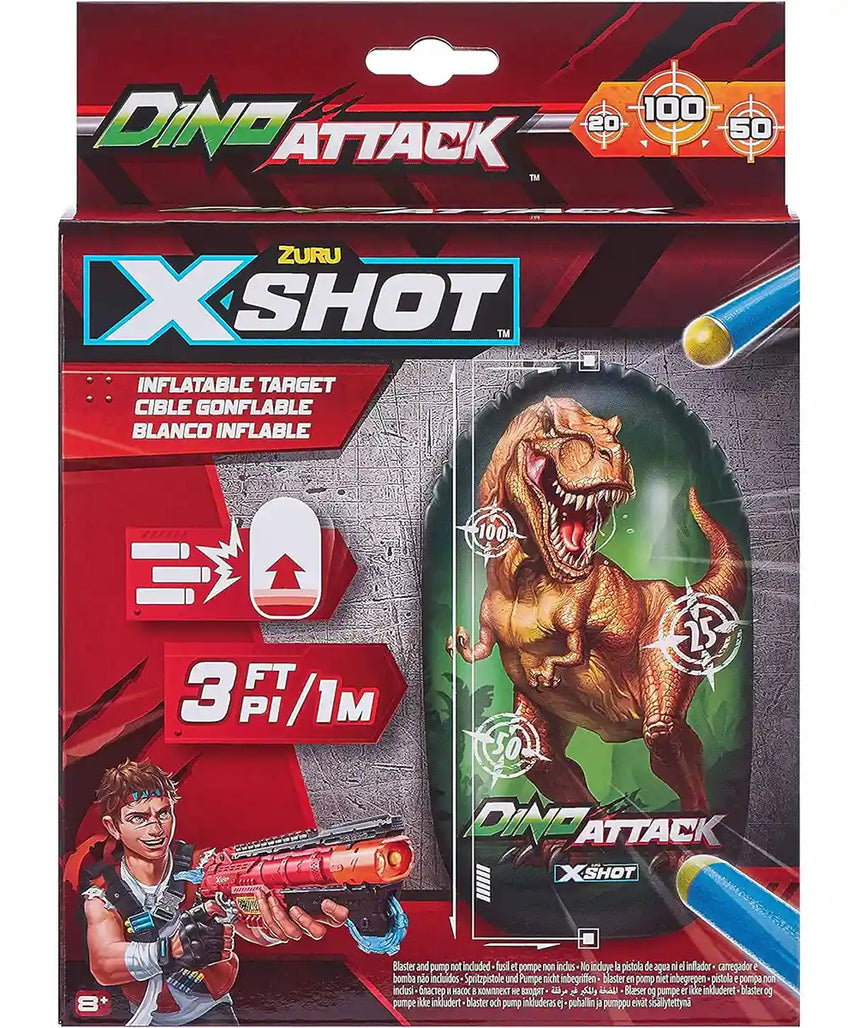 هدف قابل للنفخ من إكس شوت، بطول متر واحد/3 أقدام، مصنوع من إسفنج تي ريكس، متعدد الألوان، زورو، مناسب للأنشطة الخارجية، للتدريب على الرماية، للأطفال والمراهقين، 4862