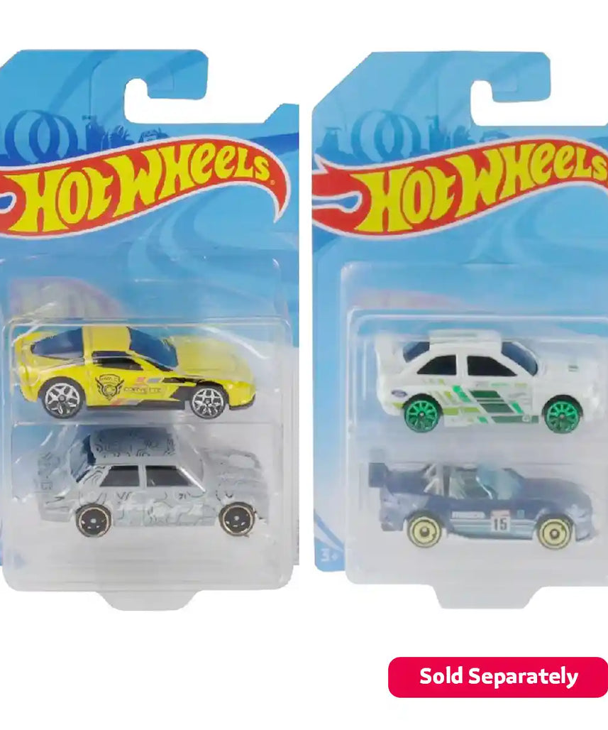 Hot Wheels 2-Pack Die-Cast Cars, 1:64 Scale Vehicles, Instant Starter Collection for Racing and Collecting, Styles May Vary