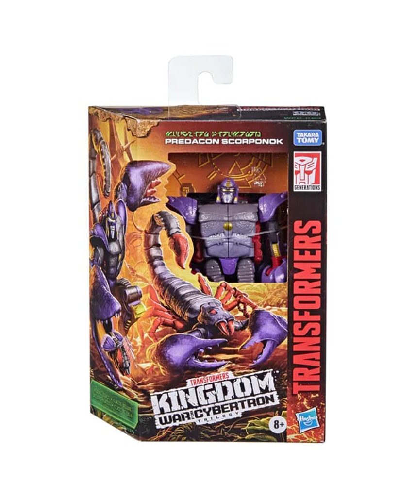 ترانسفورمرز: حرب الأجيال لمملكة سايبرترون، سكوربونوك، شخصية أكشن فاخرة، لعبة بريديكون من بيست وورز، وضع العقرب، صاروخ ضخم، طائرة سايبر بي بدون طيار، قابلة للتجميع للأطفال من سن 8 سنوات فما فوق