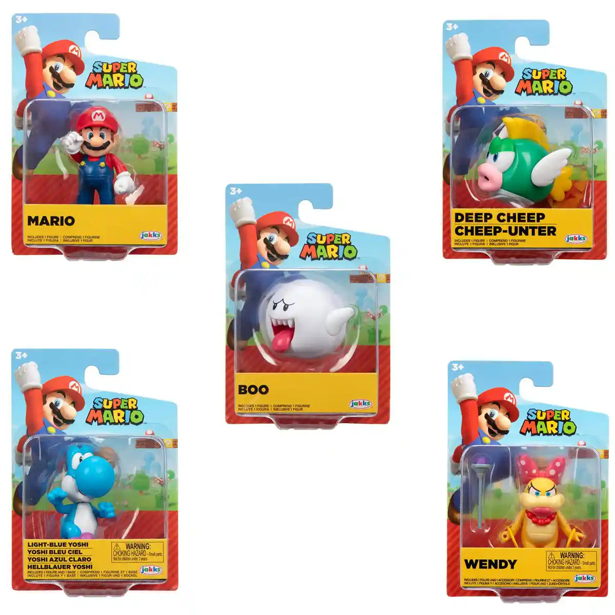 لعبة نينتندو سوبر ماريو ويف 30، شخصية متنوعة، 4 بوصات، قابلة للتجميع، عبوة من قطعة واحدة