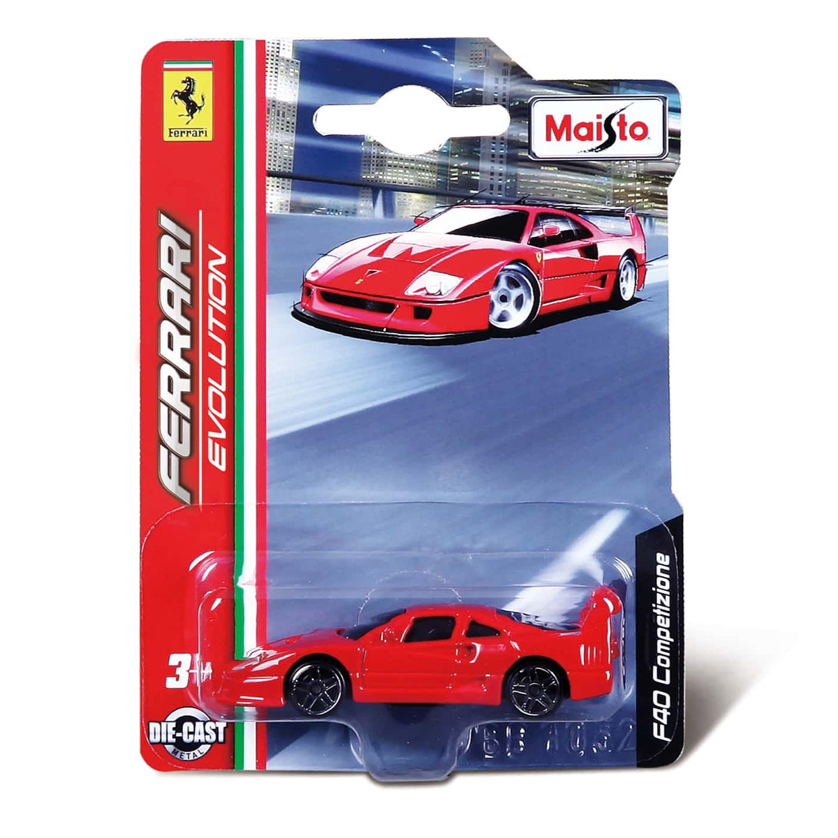 سيارة فيراري إيفولوشن المصبوبة من مايستو، نموذج سيارة مرخص رسميًا، قابلة للتجميع، عبوة أصلية، سيارة لعبة مصغرة مقاس 2.75 بوصة للأطفال وهواة الجمع