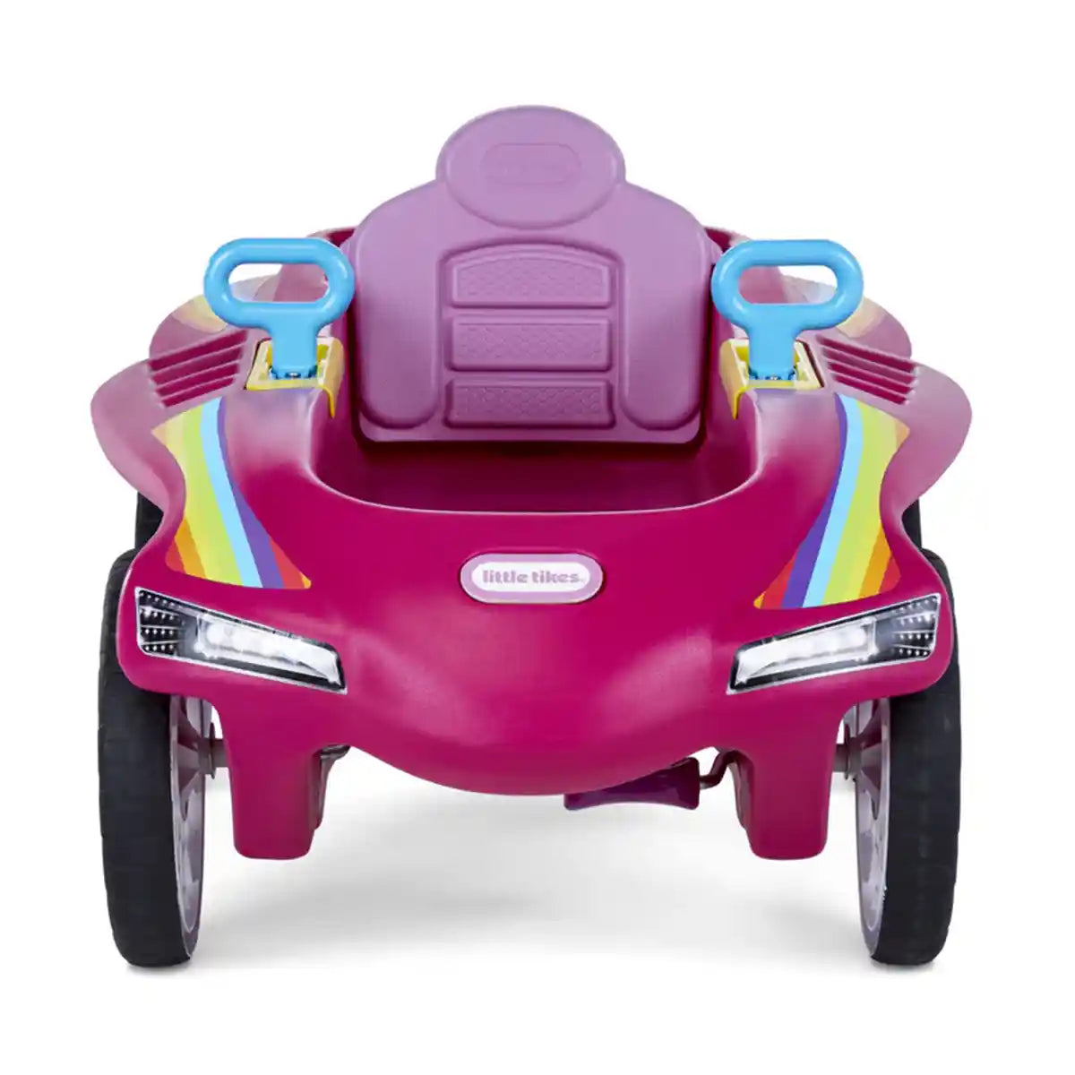 سيارة سباق جيت من ليتل تايكس - سيارة وردية بدواسة مع مقعد قابل للتعديل وإطارات للطرق الوعرة - لعبة سباق خارجية للأطفال من سن 3 إلى 10 سنوات