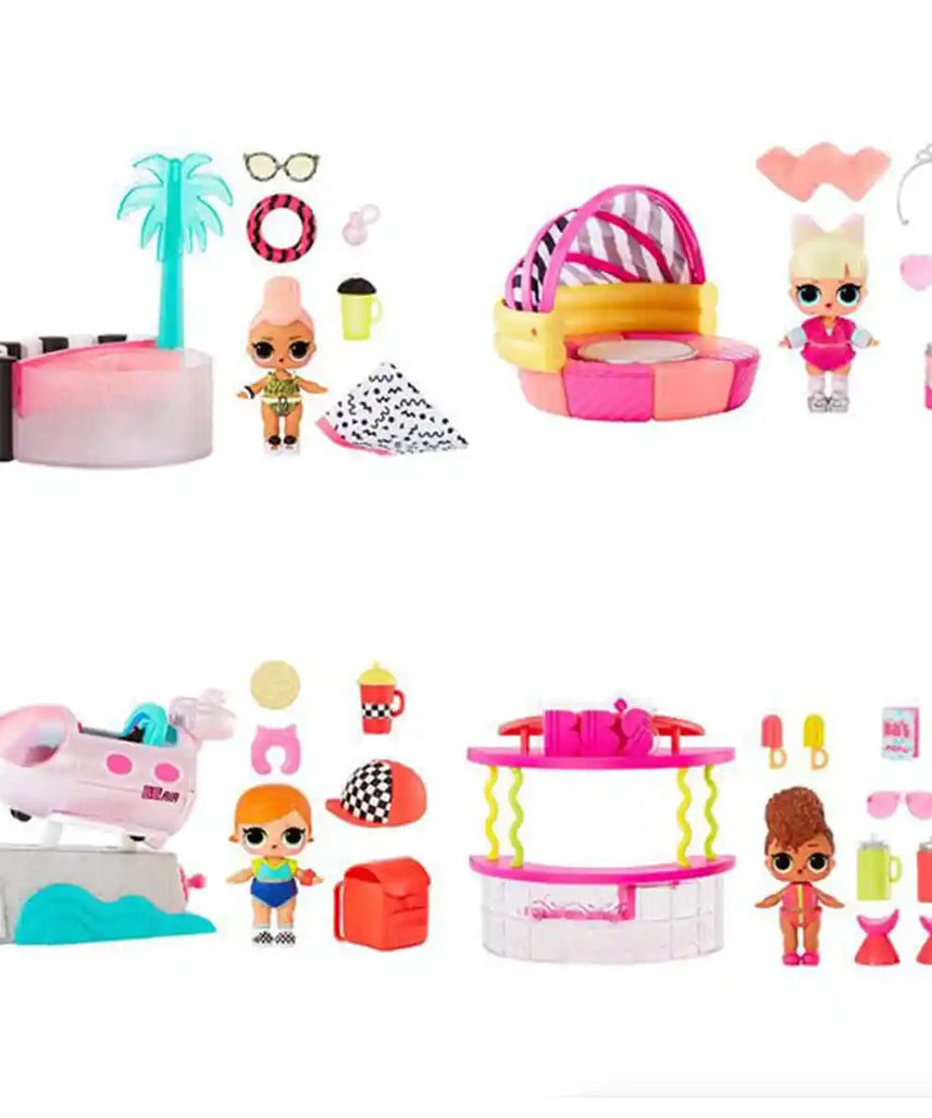 مجموعة أثاث لول سربرايز مع دمية بأشكال متنوعة للأطفال من عمر 4 إلى 6 سنوات