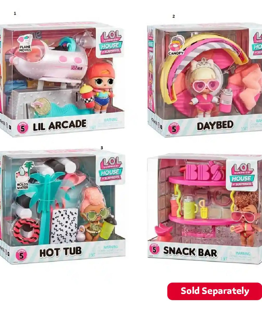 مجموعة أثاث لول سربرايز مع دمية بأشكال متنوعة للأطفال من عمر 4 إلى 6 سنوات