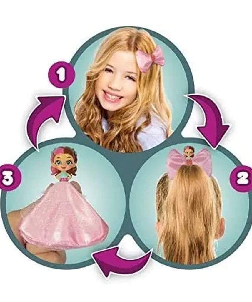 دمية باوزيس الصغيرة المتنوعة (قطعة واحدة) من آي إم سي تويز، دمية مفاجأة قابلة للتجميع مع ملحق فيونكة مخفية، ألعاب للبنات من سن 3 سنوات فما فوق