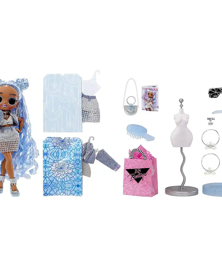 إصدار عرض أزياء إل أو إل سربرايز أو إم جي، ميسي فروست، دمية أزياء بطول 10 بوصات، ملابس متحولة، جاهزة للعرض، دمية مفصلية، ملحقات متضمنة، لعبة للأطفال من سن 4 سنوات فما فوق