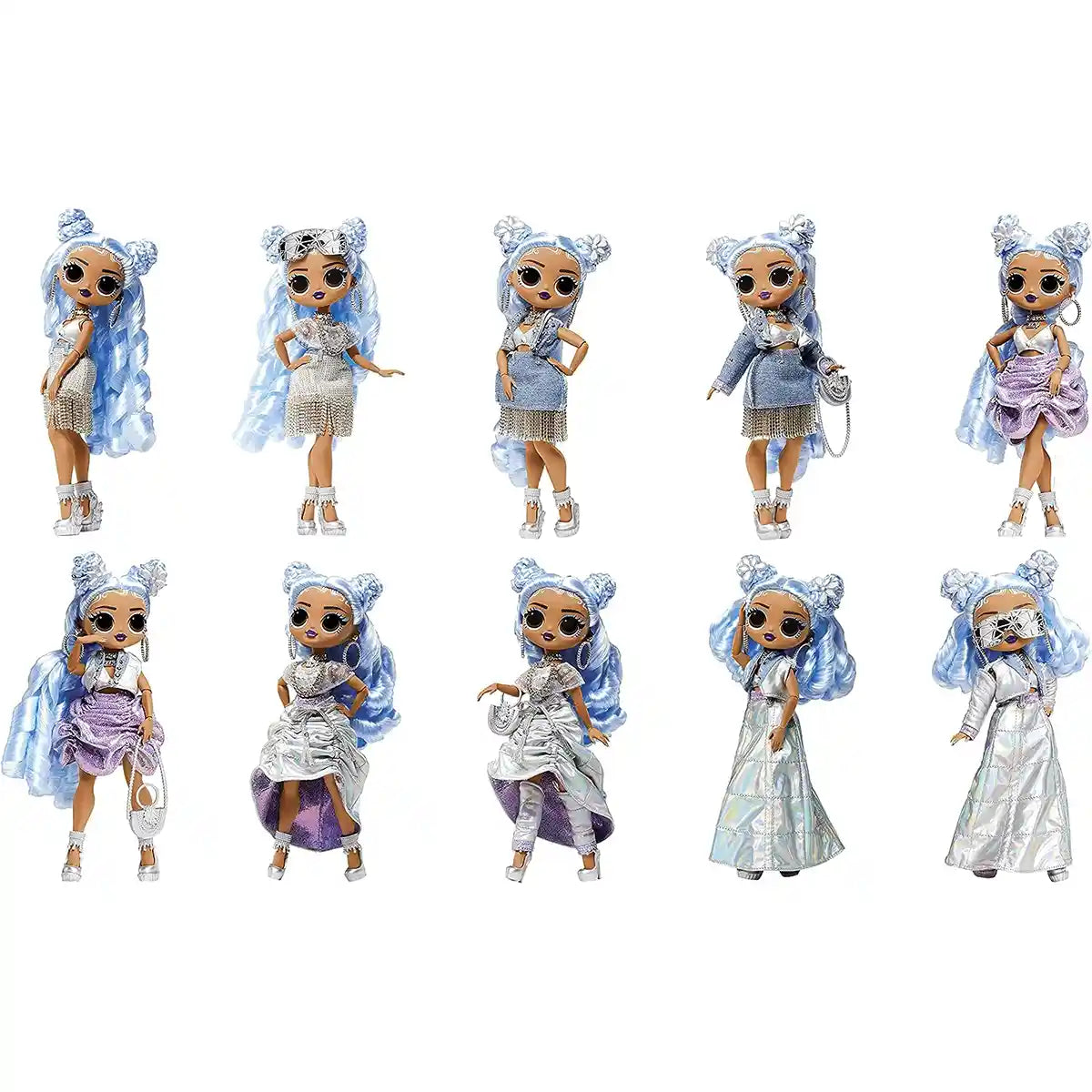 إصدار عرض أزياء إل أو إل سربرايز أو إم جي، ميسي فروست، دمية أزياء بطول 10 بوصات، ملابس متحولة، جاهزة للعرض، دمية مفصلية، ملحقات متضمنة، لعبة للأطفال من سن 4 سنوات فما فوق
