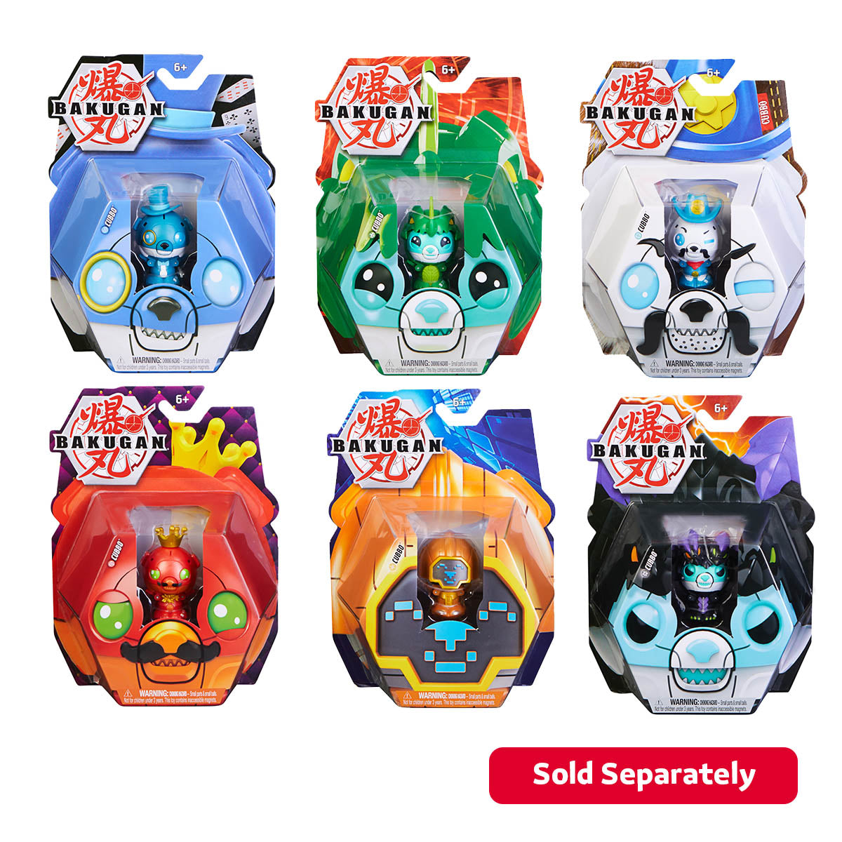 Bakugan Core Cubbo 1-PK S4 Assorted, Platinum Metal Battle Figure Toy, Transforming Action Toy for Kids 6+