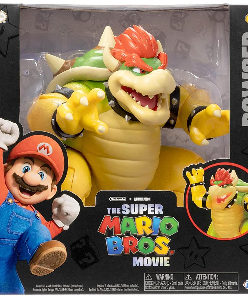 مجسم باوزر من فيلم سوبر ماريو برذرز، بطول 18 سم، بتأثير نيران، قابل للتعديل، مفصلية بـ 15 نقطة