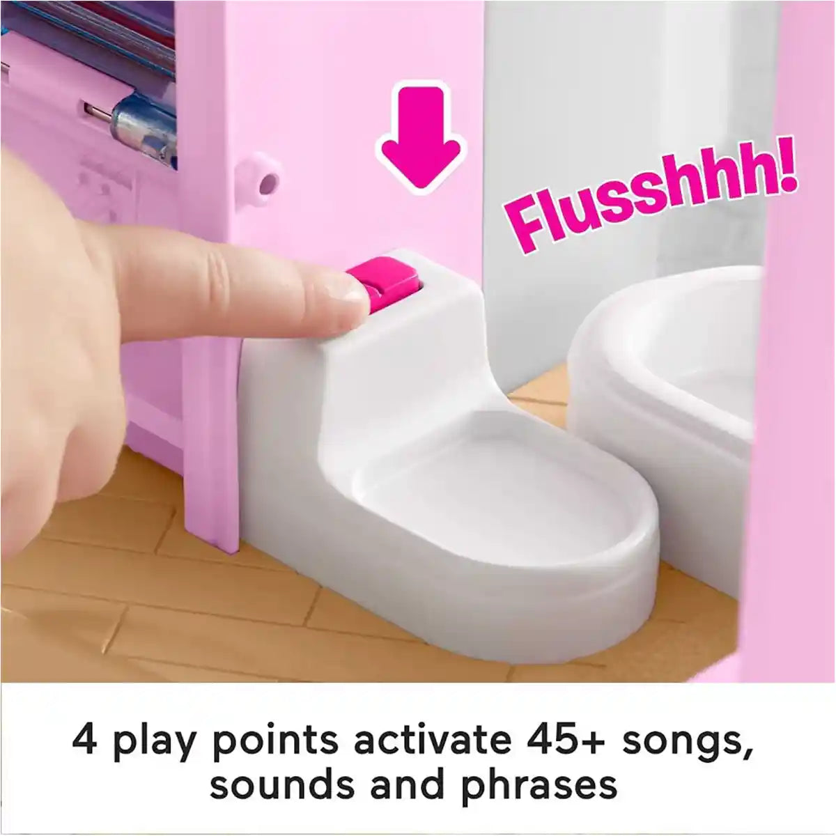 فيشر برايس باربي ليتل دريم هاوس ليتل بيبول، مجموعة ألعاب تفاعلية للأطفال الصغار مع مصعد ومنزلق حلزوني وأضواء وموسيقى وشخصيات مناسبة للأعمار من 18 شهرًا فما فوق