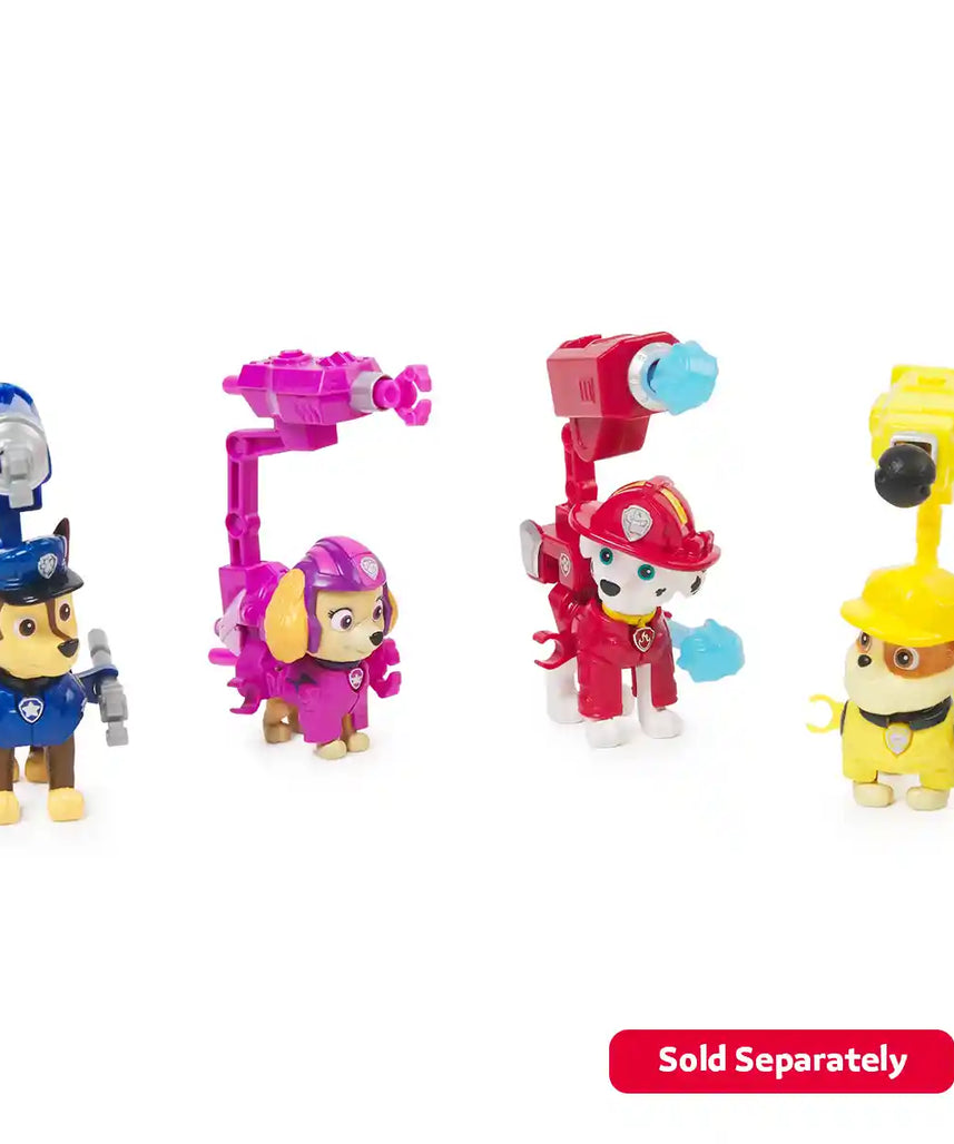 Paw Patrol Movie Hero Pups, Action Figure with Backpack, 2 Projectile Launcher, Kids Toy, Collectible Rescue Pup