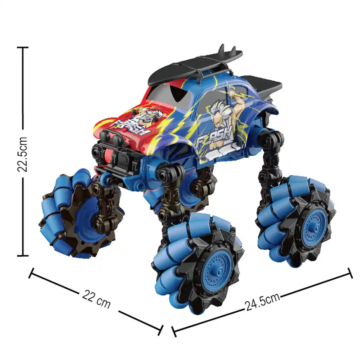 سيارة كريزون مونستر دريفت، 3 سنوات فأكثر، سيارة حركات بهلوانية مع أضواء، دوران 360 درجة ووظائف دريفت
