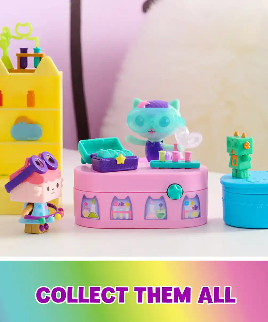 Gabby’s Dollhouse Celebration Series MerCat Figure, Action Doll with Bobbling Arms, Dollhouse Furniture Playset, Accessories and Surprise Toys for Kids, Pretend Play Collectible Gift