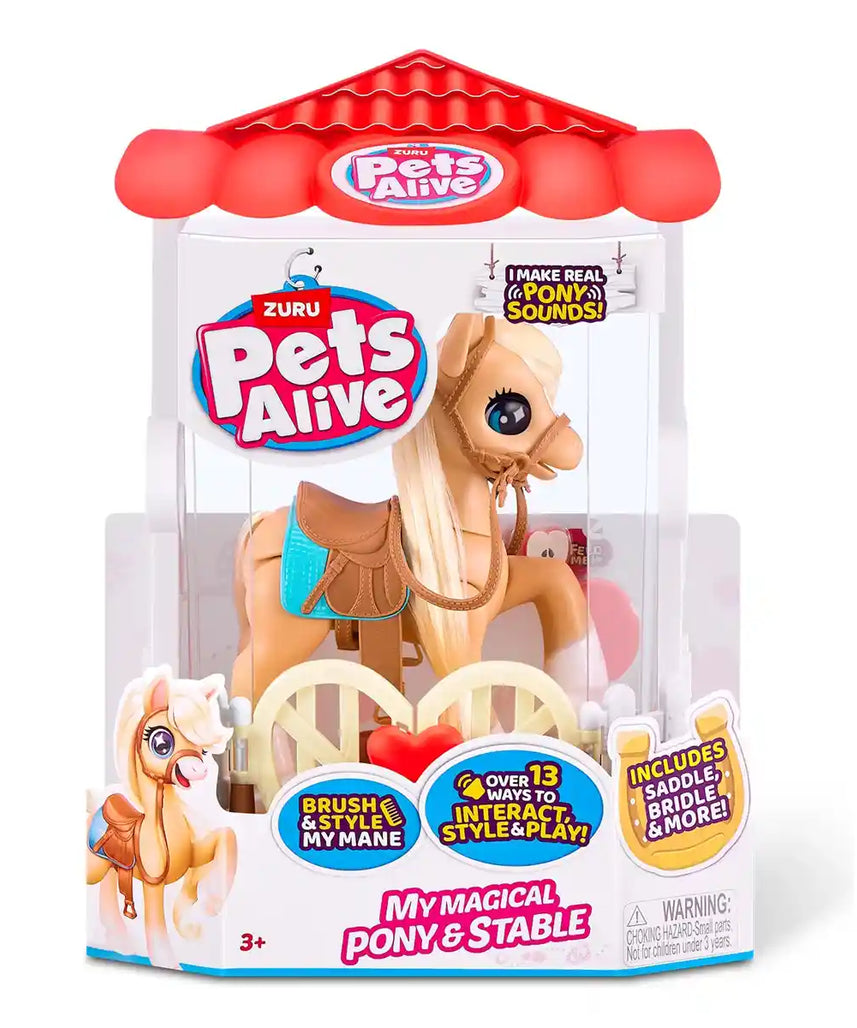لعبة بيتس ألايف زورو، وحيد القرن السحري، وحصان روبوتي تفاعلي مستقر مع أصوات وإكسسوارات تصفيف، 13 طريقة للعب، لعبة تفاعلية للحيوانات الأليفة للأطفال من سن 3 سنوات فما فوق، مع إمكانية إطعامها وركوبها