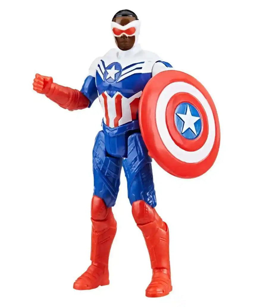 مجسم كابتن أمريكا من مارفل أفينجرز، مقاس 4 بوصات، قابل للتعديل مع درع - F9334