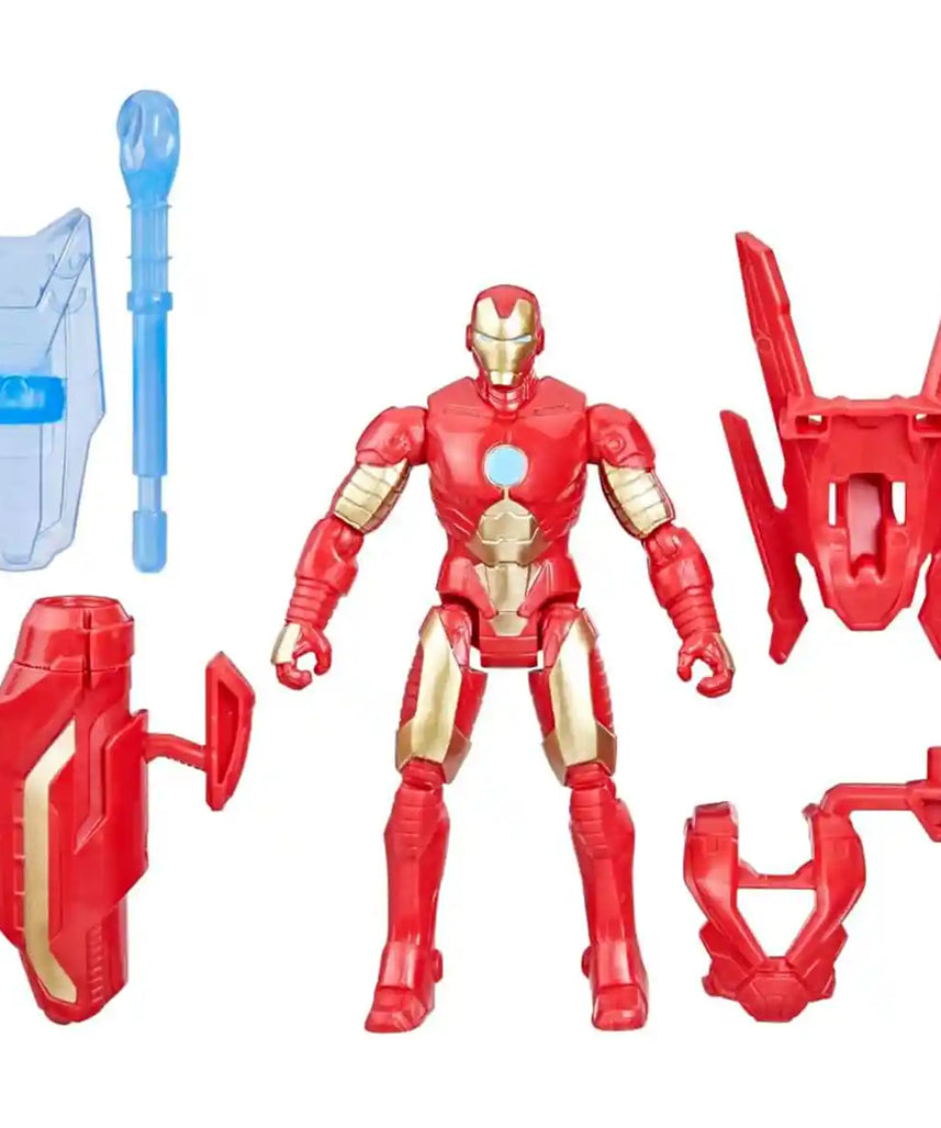مجسم الرجل الحديدي من مارفل أفينجرز مع حقيبة نفاثة ودرع ومسدس - F9342