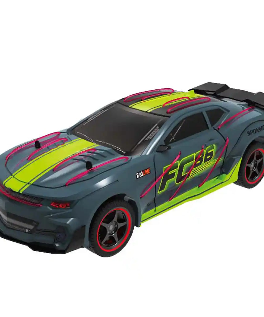 سيارة كرازون 1:12 RC مع بطارية - جهاز تحكم عن بعد 2.4 جيجاهرتز، سيارة سباق عالية السرعة، مناسبة للأعمار من 3 سنوات فما فوق