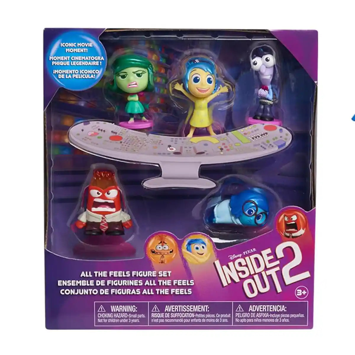 Disney & Pixar Inside Out 2 All the Feels Figure Set, 5 Mini Collectible Figures for Kids Ages 3+ by Just Play