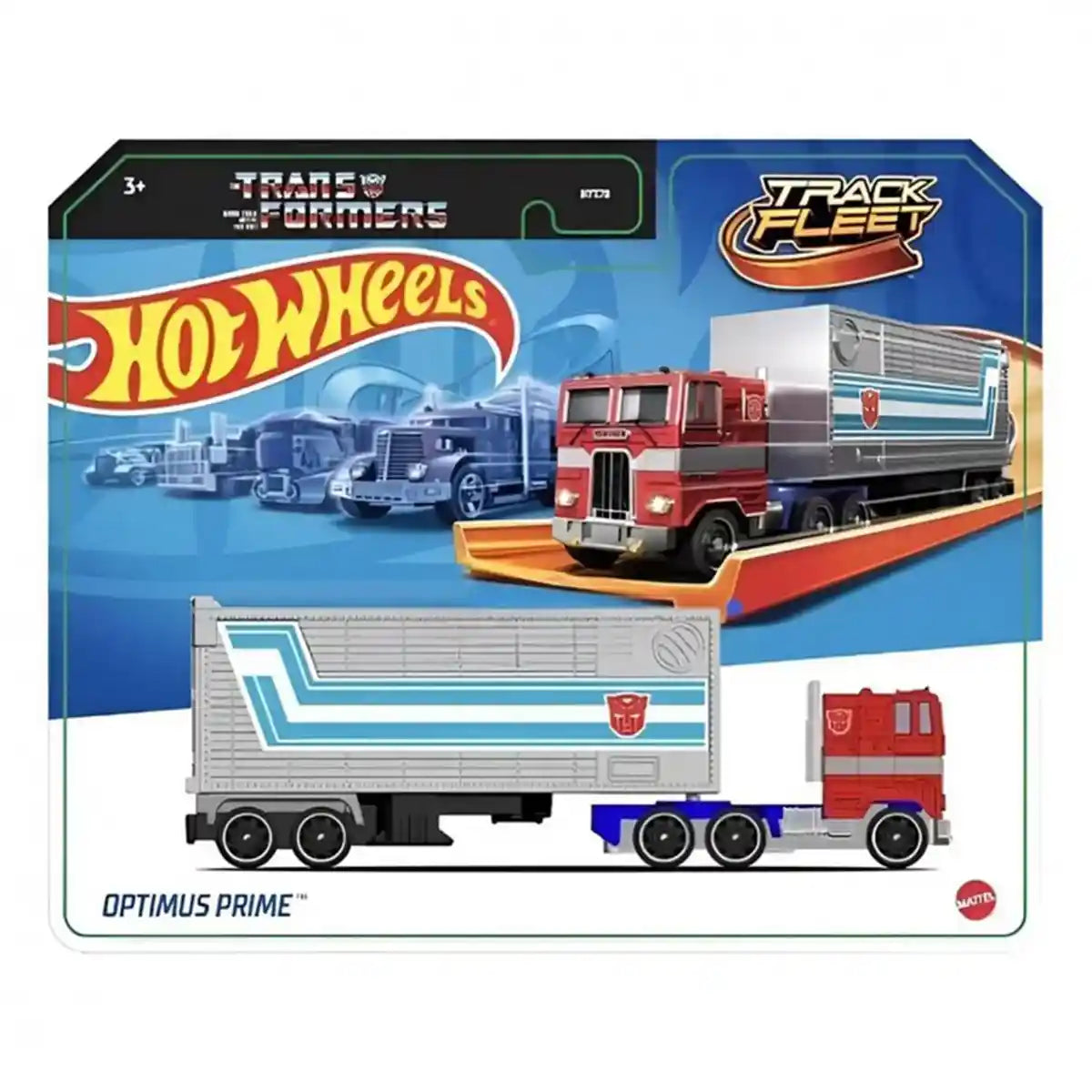 Hot Wheels Track Fleet 1:64 Scale Die-Cast Toy Vehicle, Works on Hot Wheels Tracks, Styles May Vary - Assorted