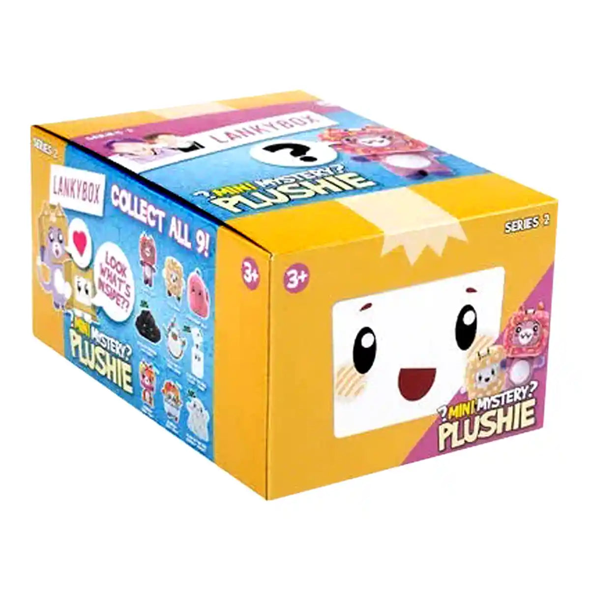 مجموعة من 9 دمى محشوة صغيرة من LankyBox Mystery Plush، السلسلة 2، صندوق أعمى قابل للتجميع، منتجات LankyBox المرخصة رسميًا للأطفال من سن 3 سنوات فما فوق
